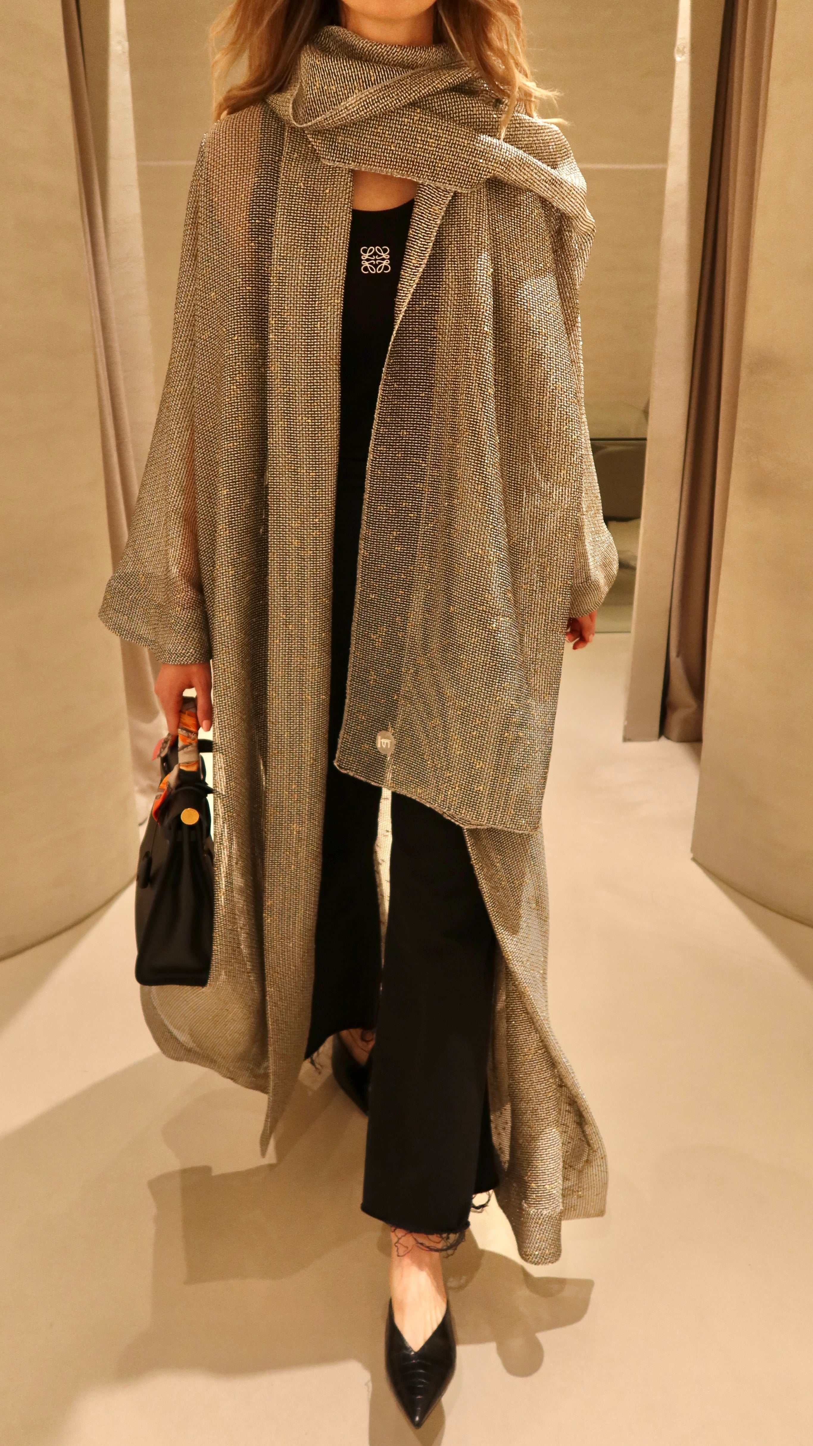 Shine Abaya by F.Lounge Dubai in a clean minimalist silhouette