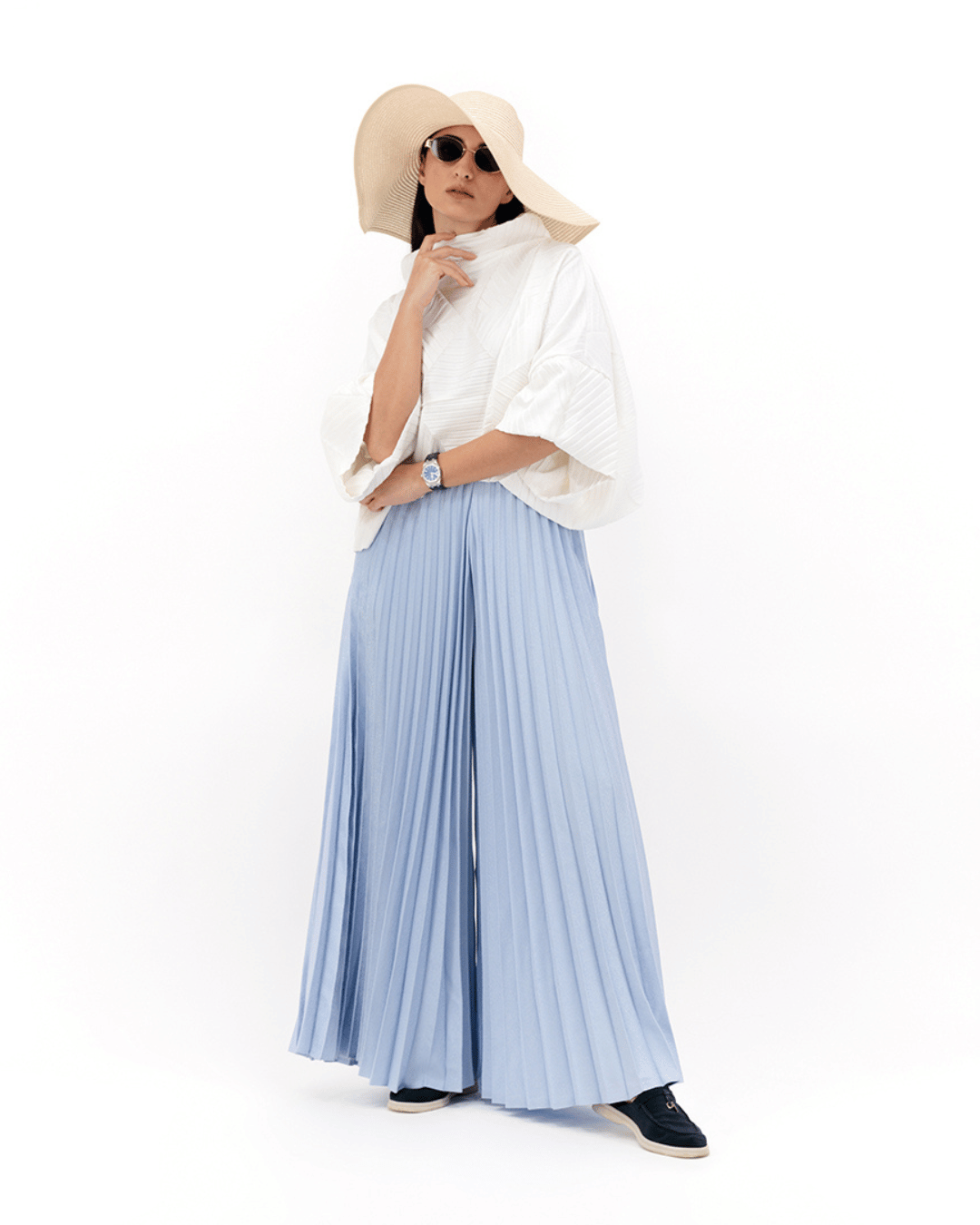 Sunny Pleated Pants F.Lounge Dubai 0_0_Sunny_pleated_pants_Blue_1