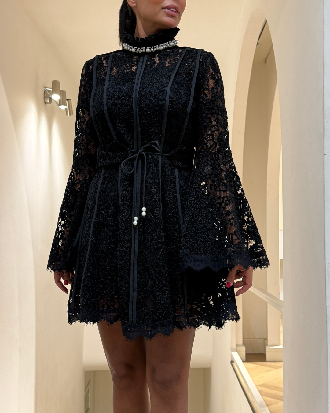 Alba Short Dress F.Lounge.Mena AlbaShortDressBlack11