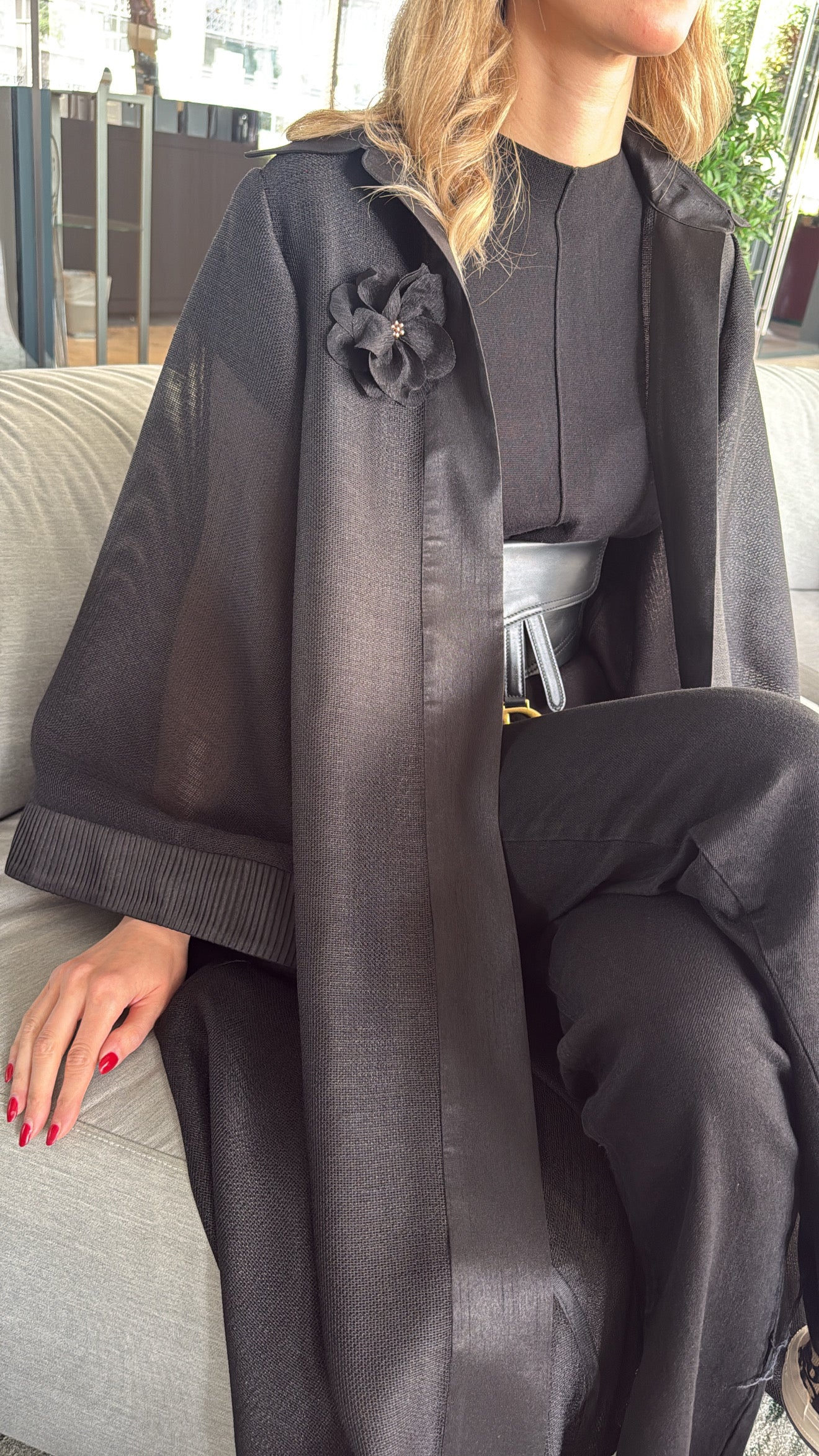 Shine Pleated Abaya Unknown CF4FC7FF-F6FF-4C08-8FA3-2AE5F8A9328F