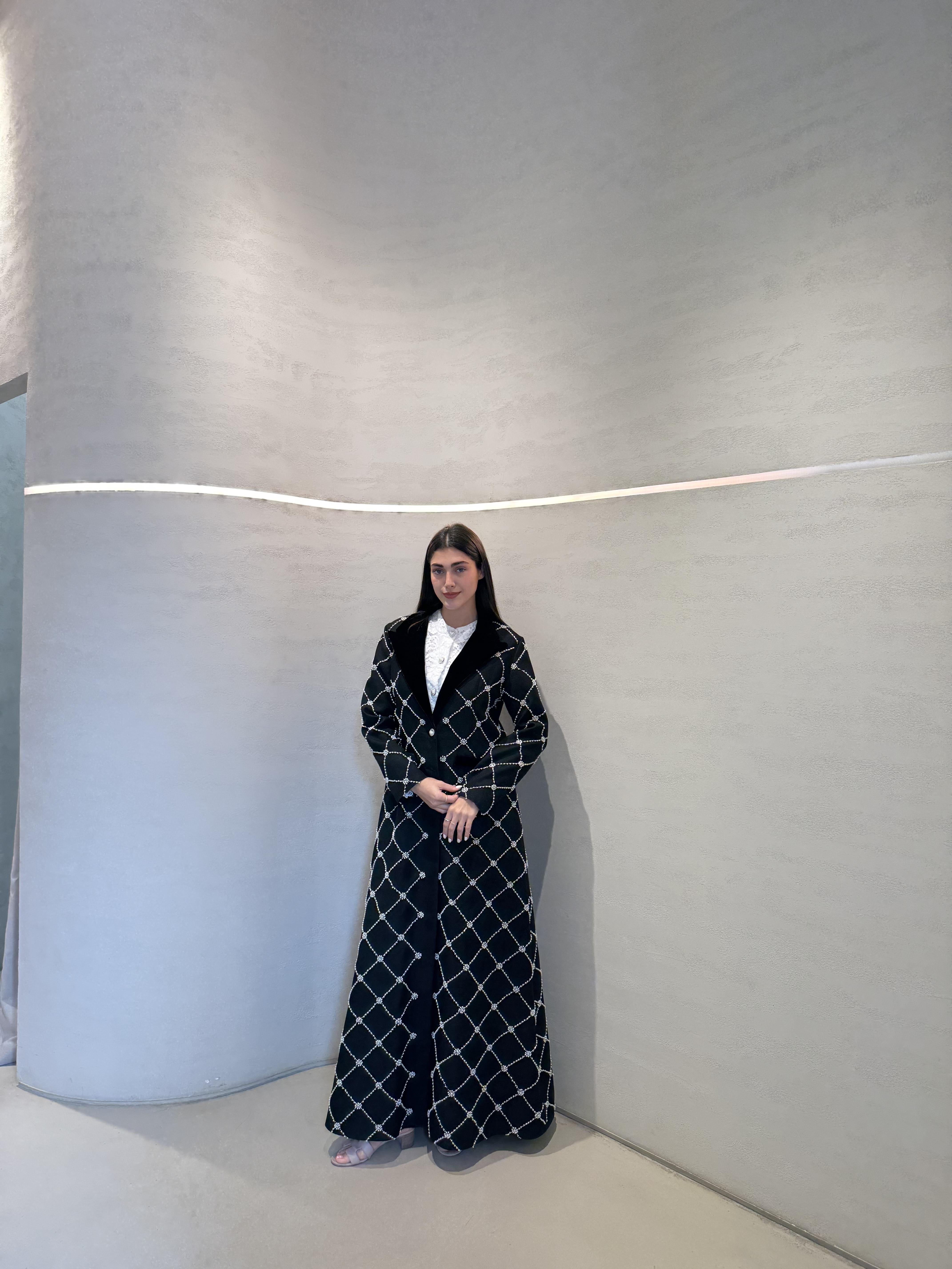 Coco Pearl Abaya F.Lounge.Mena Coco_Pearl_Abaya_Black_1767254654160