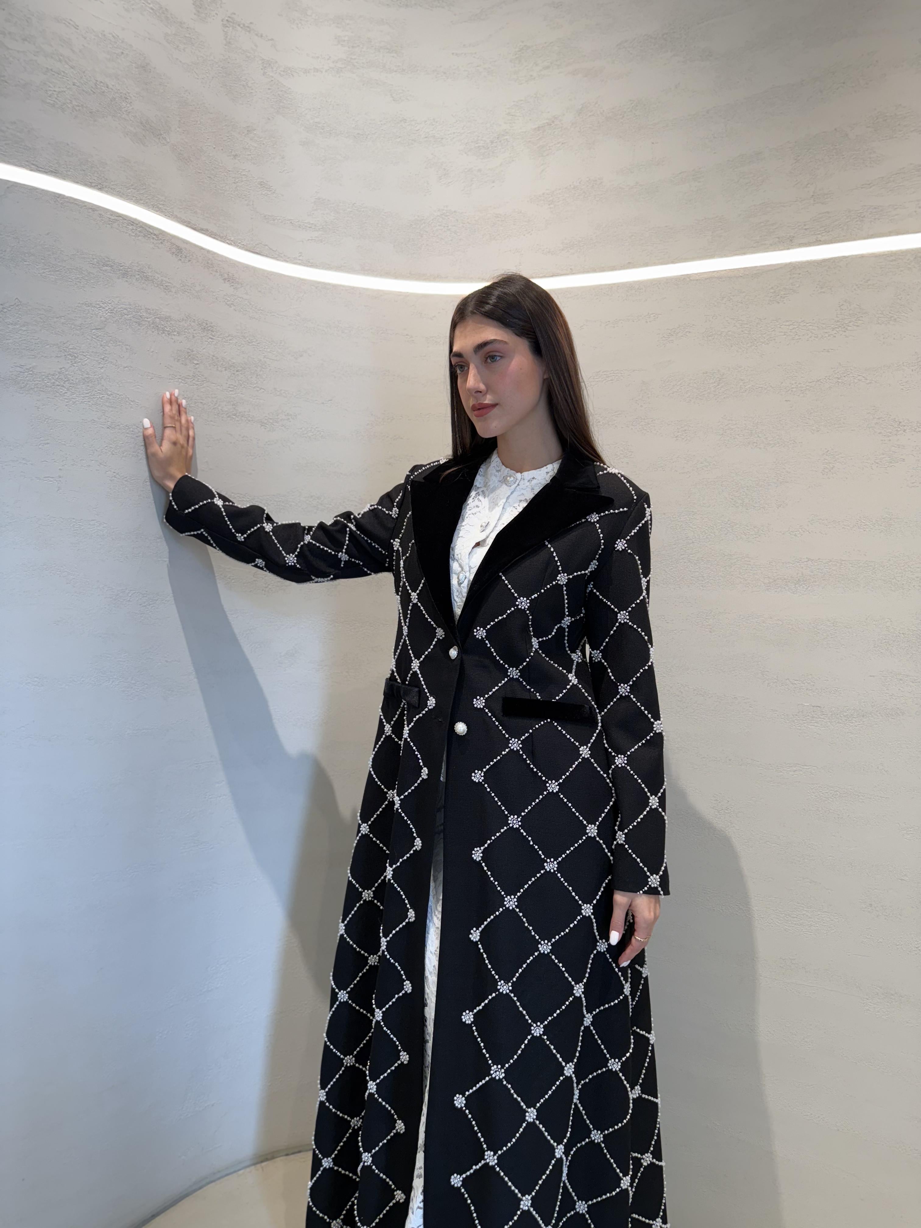 Coco Pearl Abaya F.Lounge.Mena Coco_Pearl_Abaya_Black_1767254654949