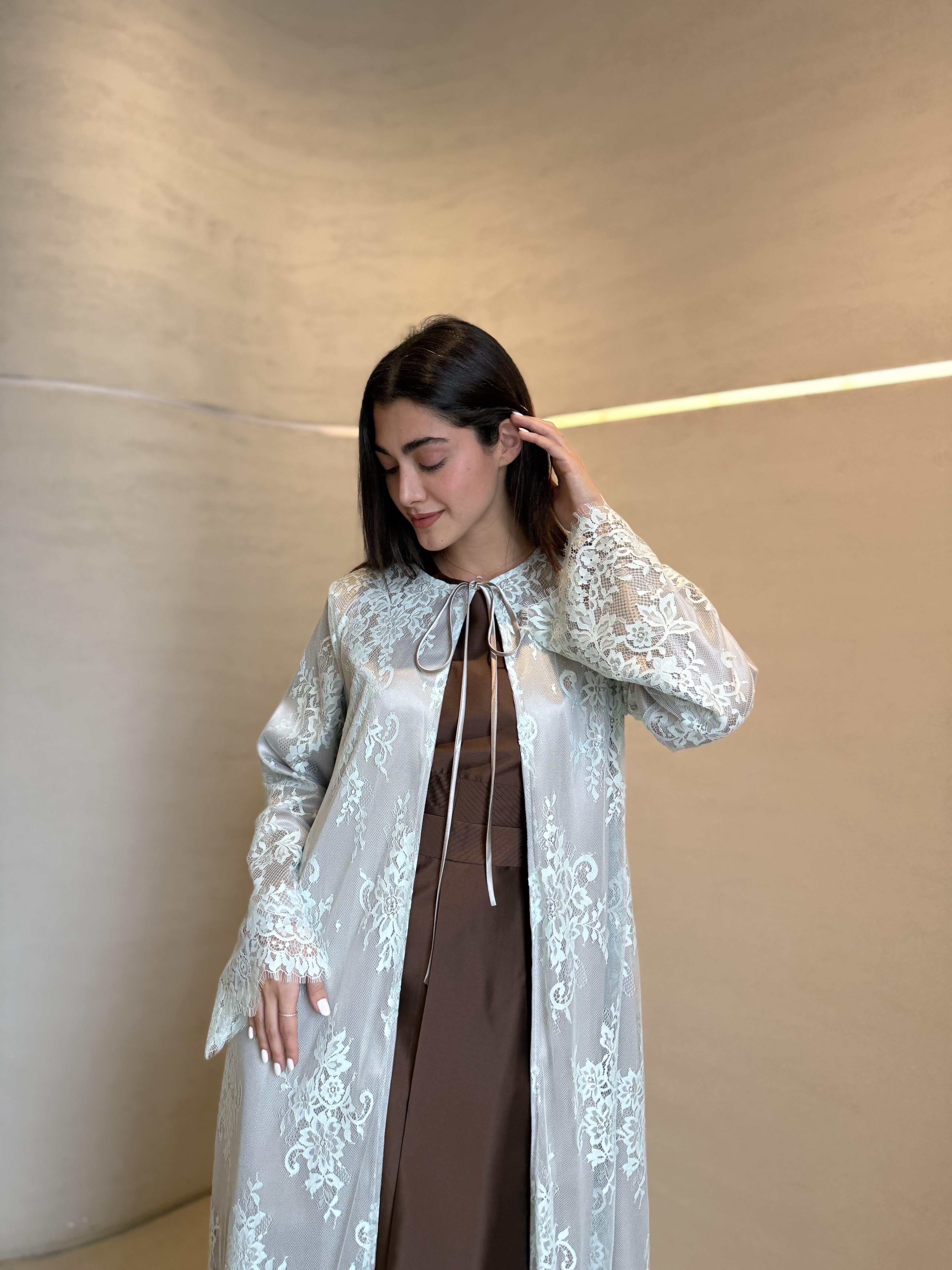Dantel Lace Abaya F.Lounge.Mena Dantel_Lace_Abaya_Mint_1767260150430