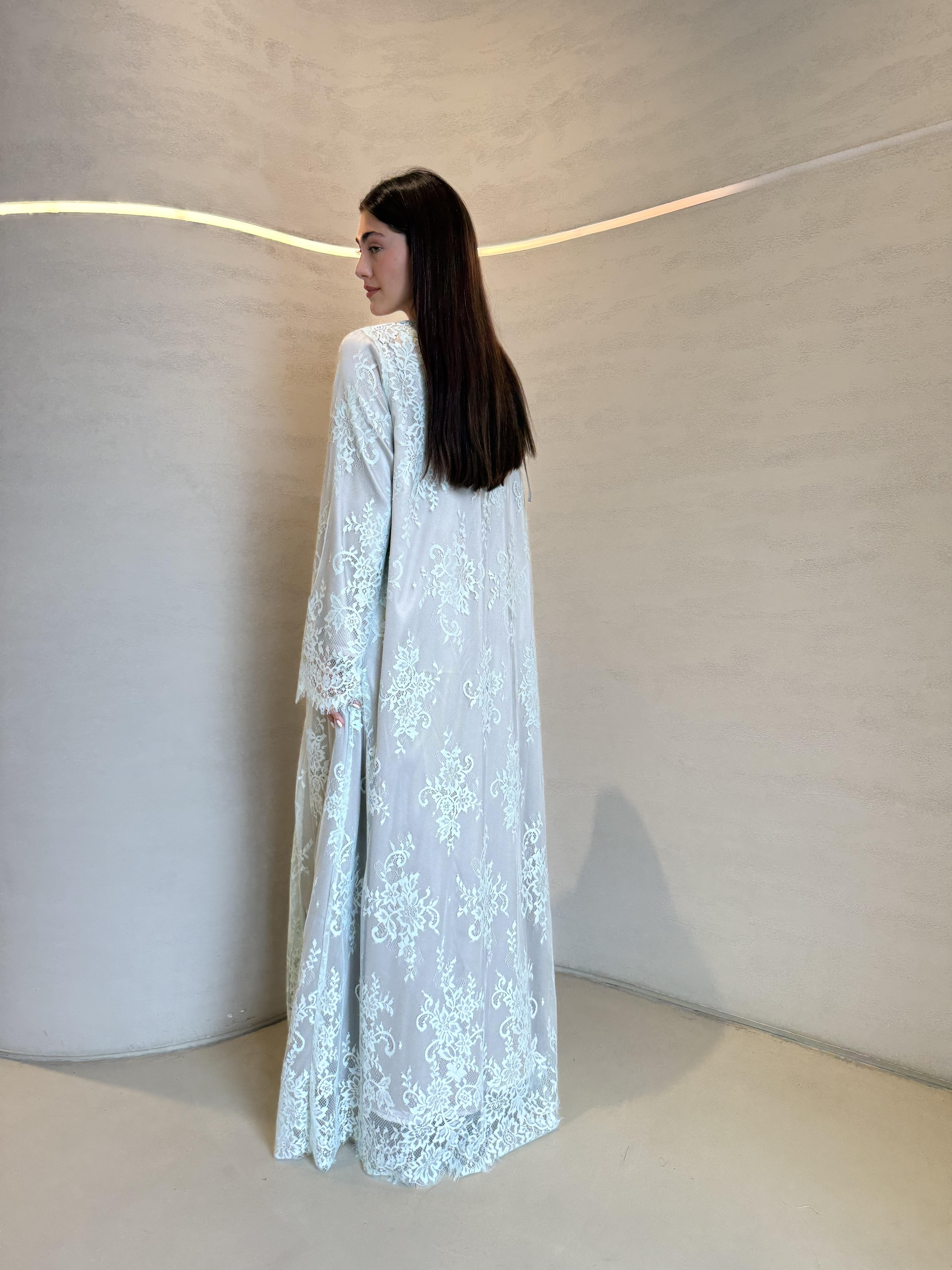 Dantel Lace Abaya F.Lounge.Mena Dantel_Lace_Abaya_Mint_1767260150631