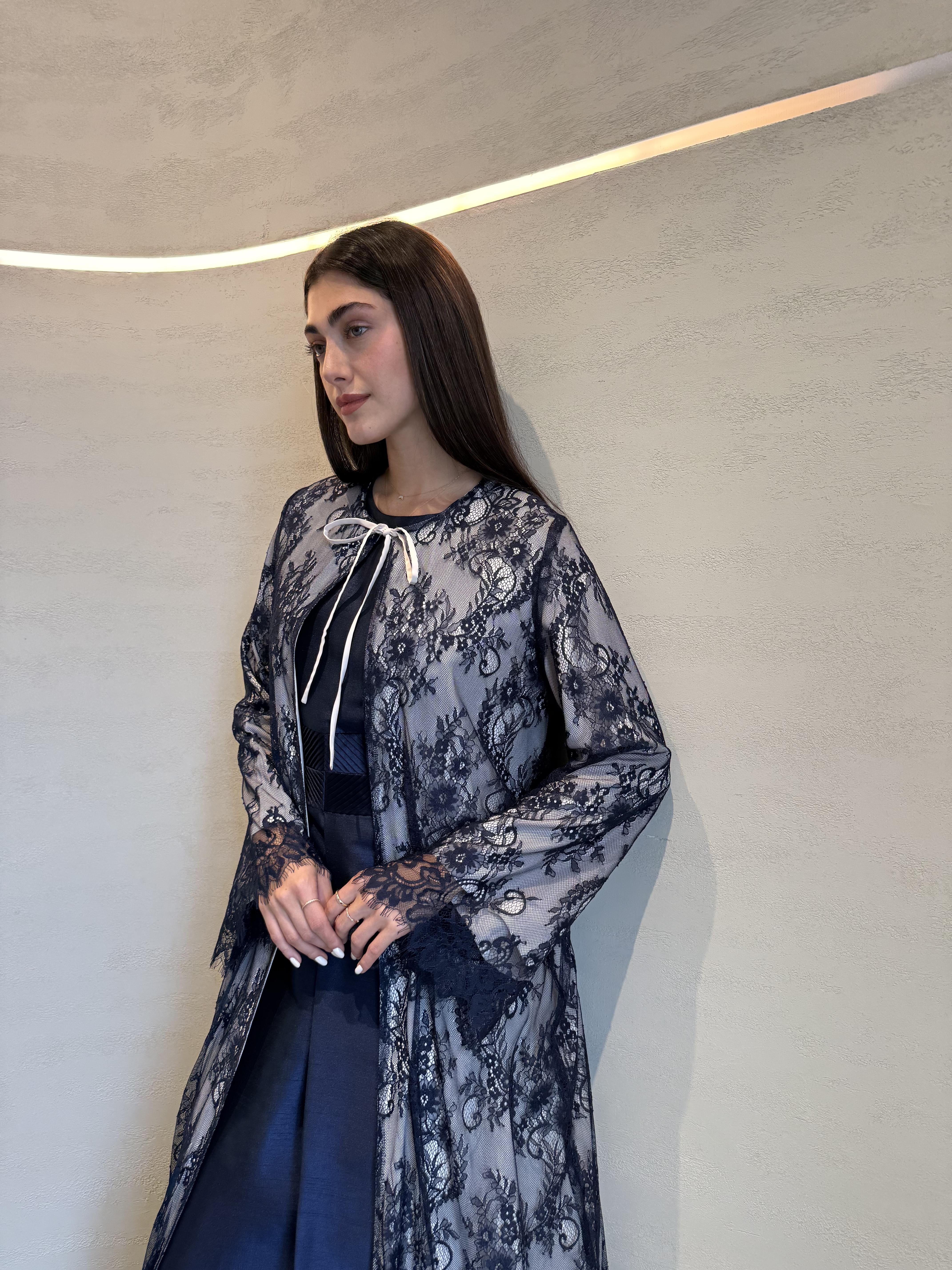 Dantel Lace Abaya F.Lounge.Mena Dantel_Lace_Abaya_Navy_1767259791295