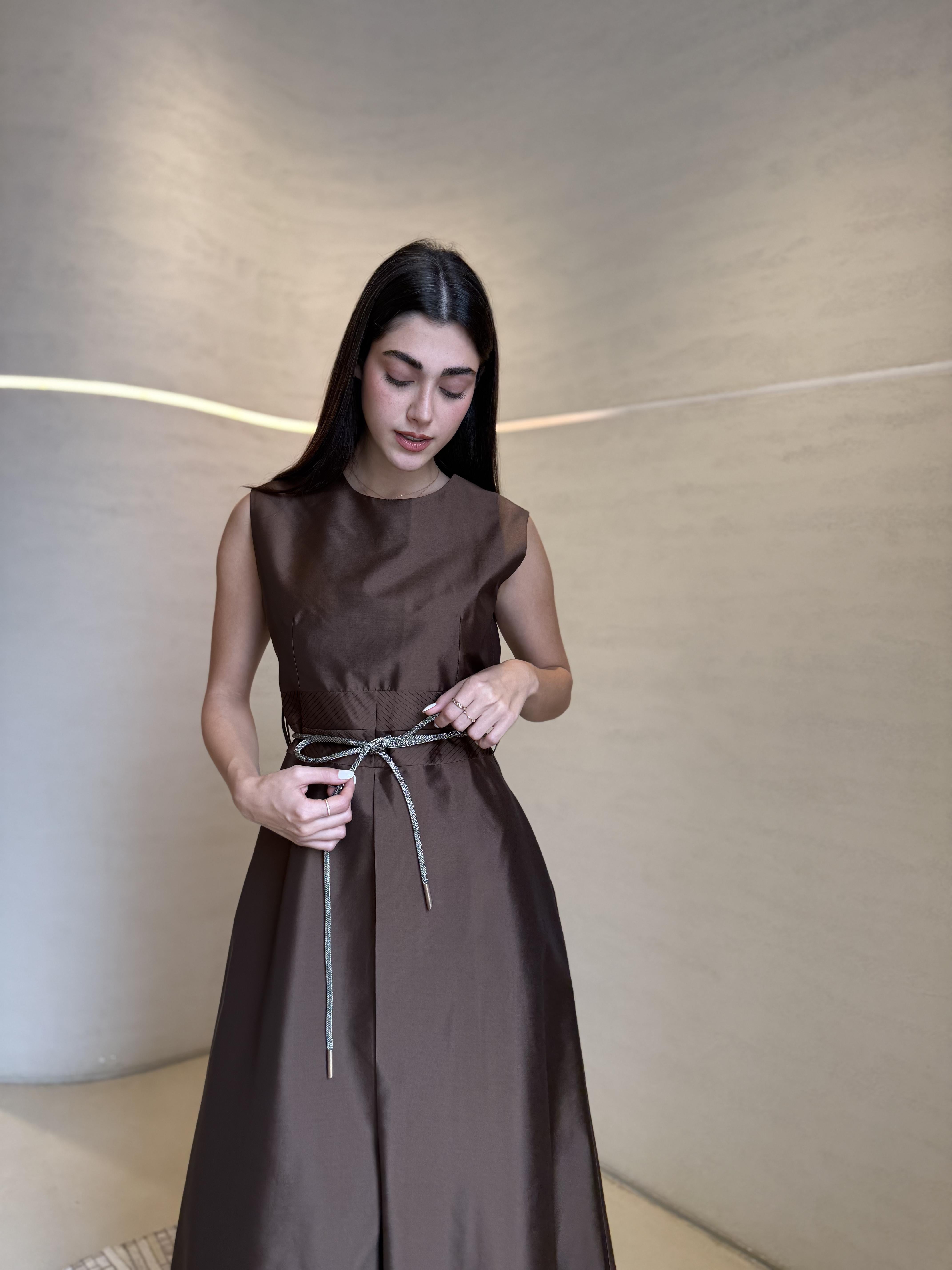 Double Pleated Dress F.Lounge.Mena Double_Pleated_Dress_Brown_1767260349549