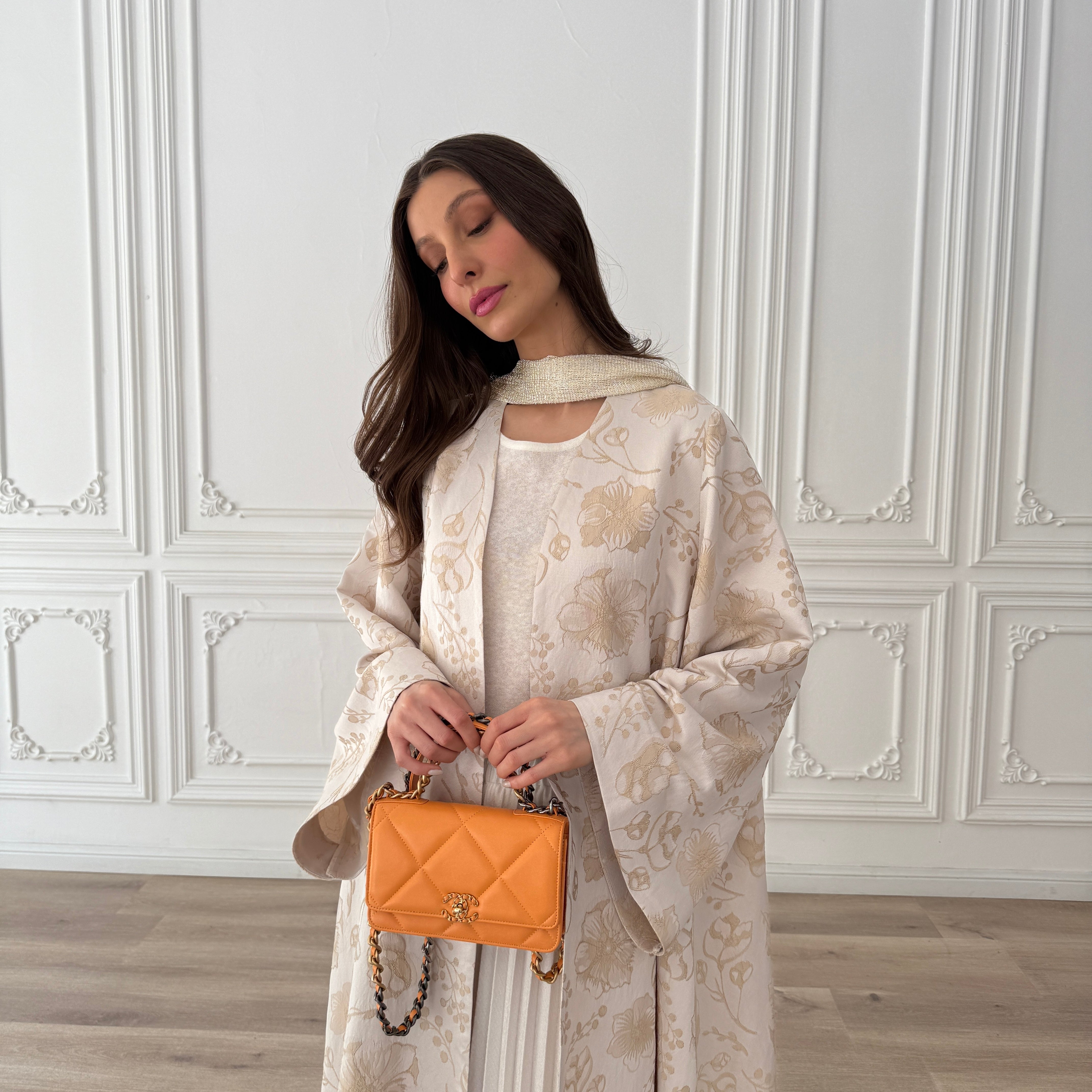 Flower Jacquard Abaya F.Lounge.Mena FlowerJacquardAbaya_2