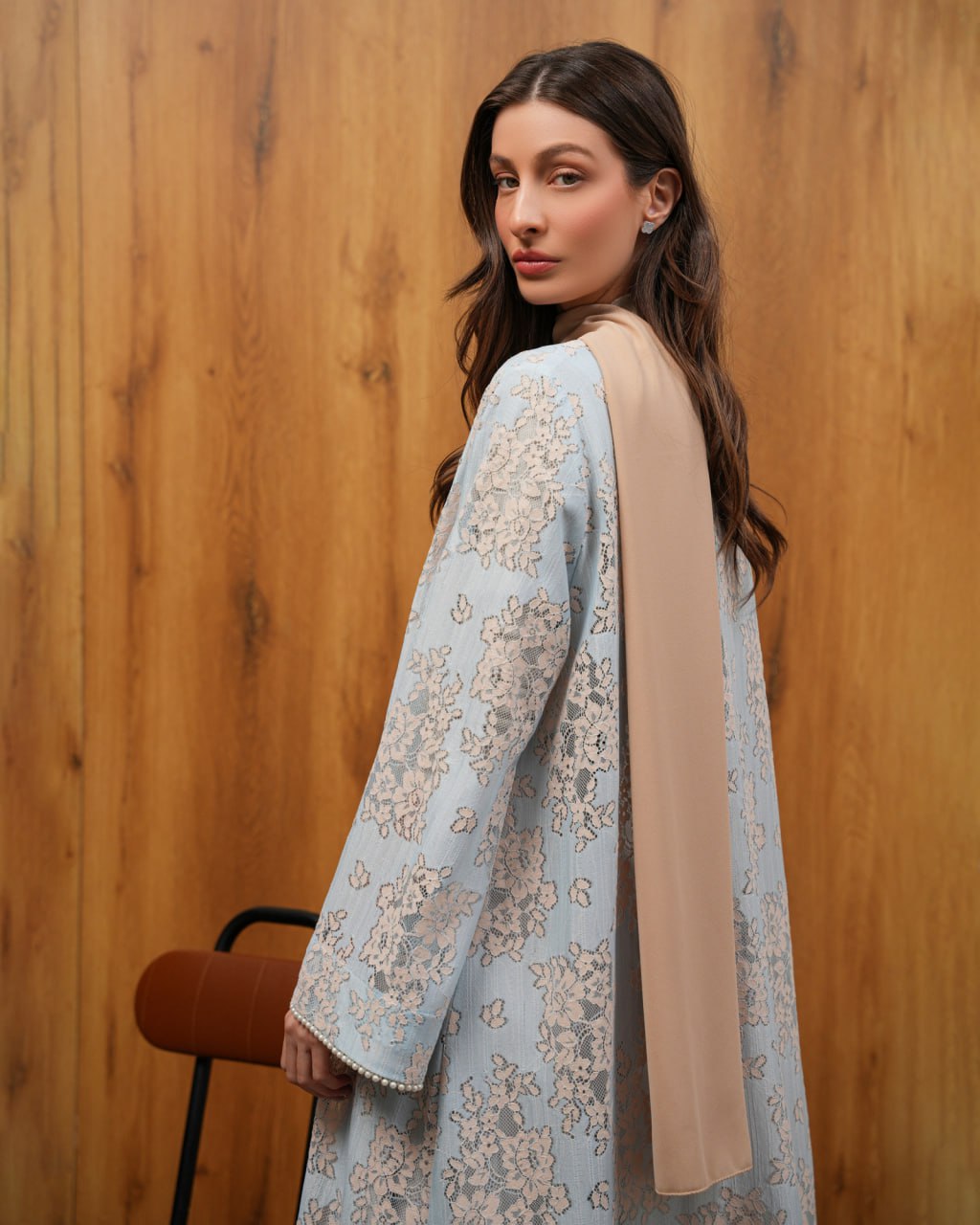 Garden Lace Abaya Unknown Garden_Lace_Abaya_Blue_1771154060814