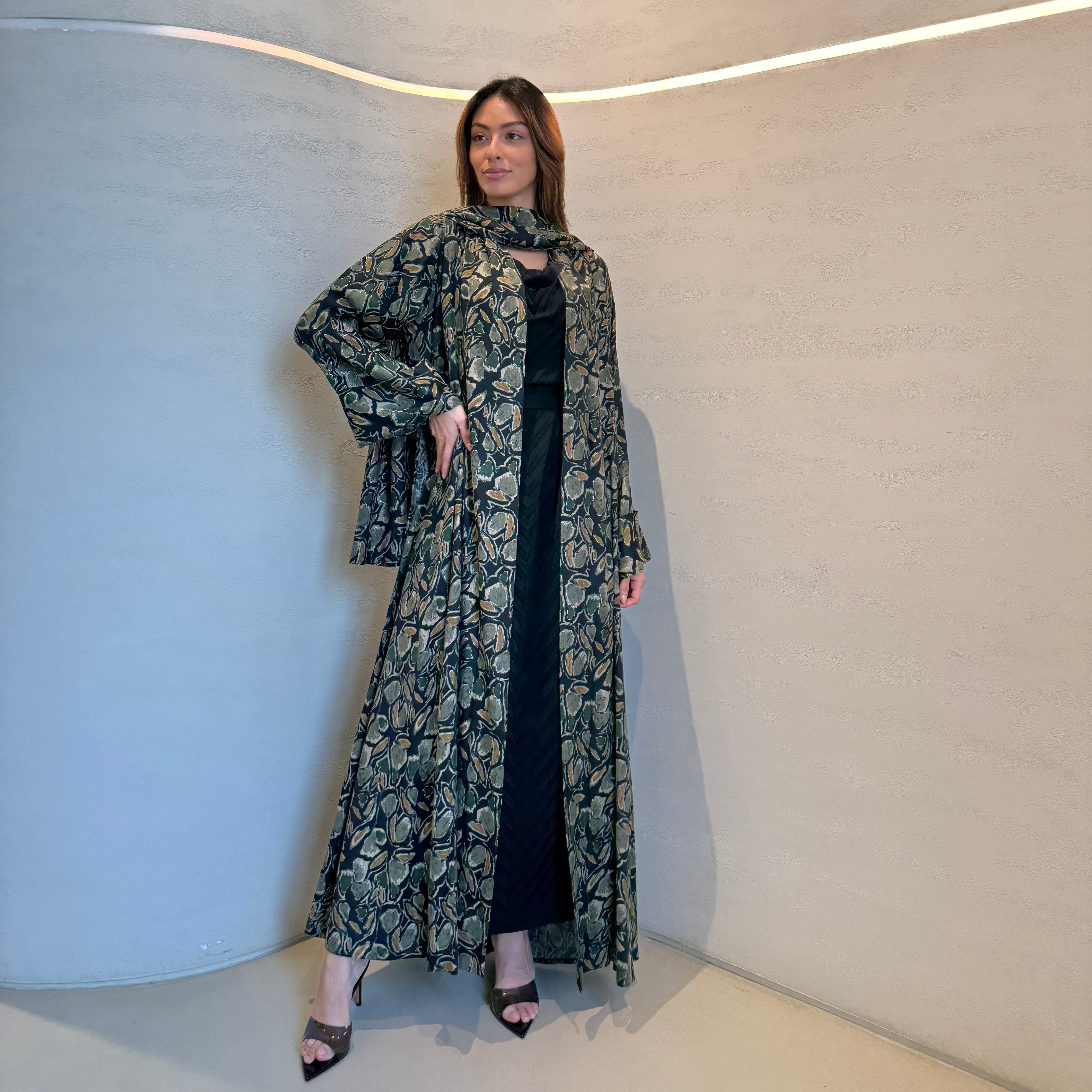Summer Leaf Abaya F.Lounge.Mena IMG_4943