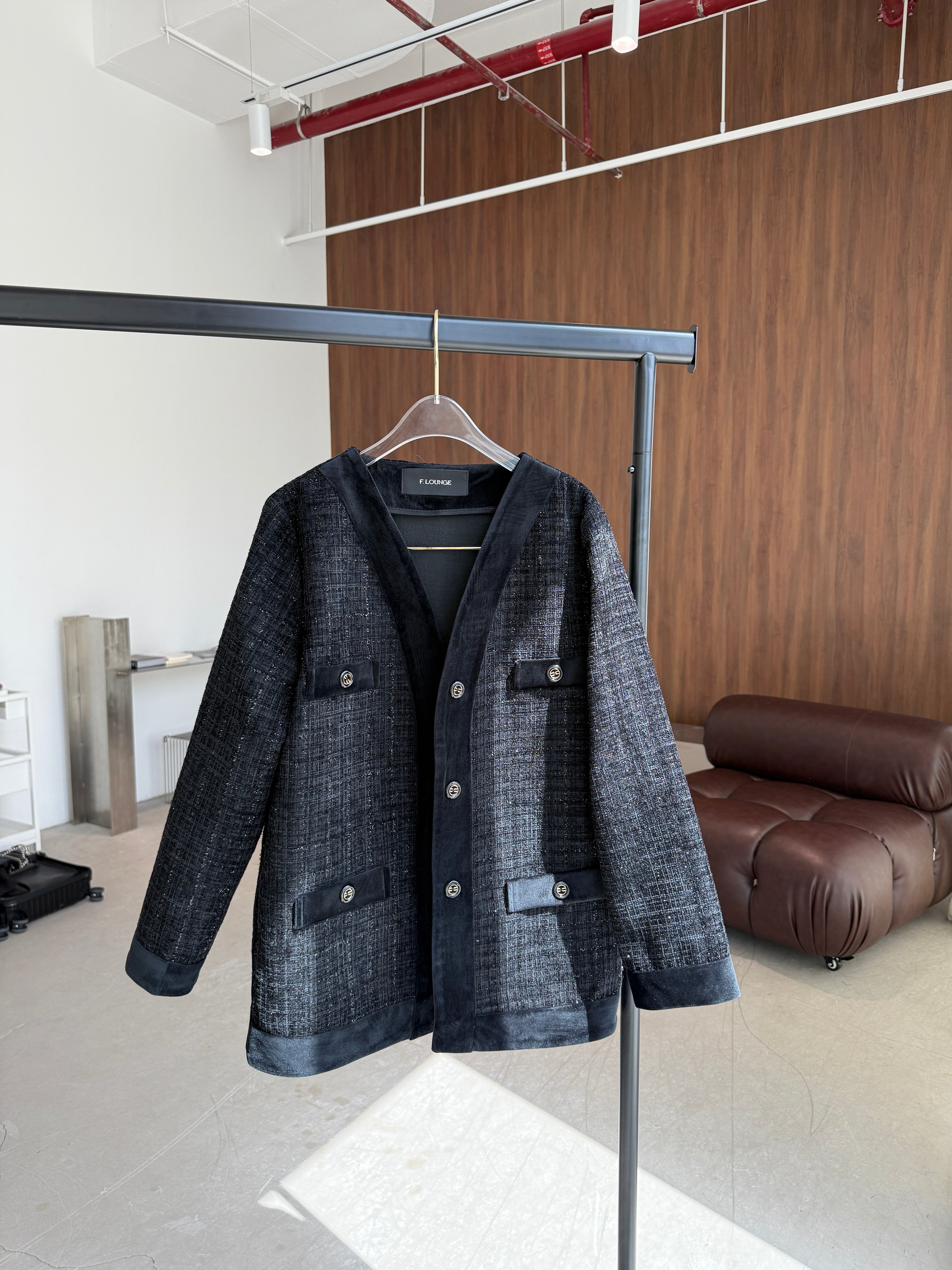 Velvet Chenille Coat F.Lounge.Mena IMG_7045