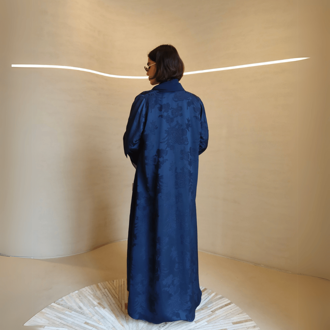 Jacquard Silk Abaya F.Lounge Dubai Jacquard_Silk_Abaya_F.Lounge_SQ010