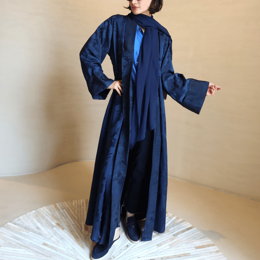 Jacquard Silk Abaya F.Lounge Dubai Jacquard_Silk_Abaya_F.Lounge_SQ8