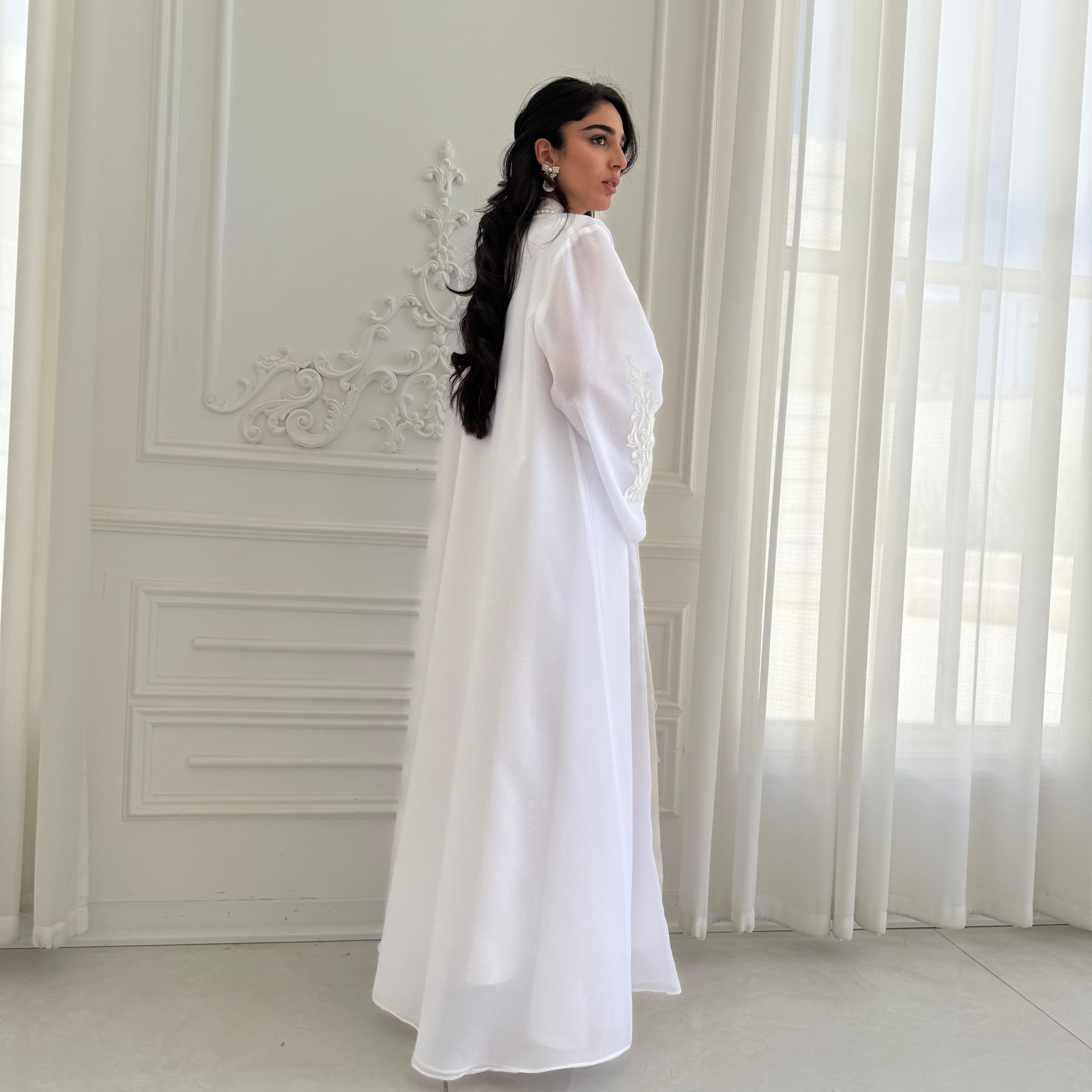 Lady Set Abaya F.Lounge.Mena LadySetAbayaWhite_3