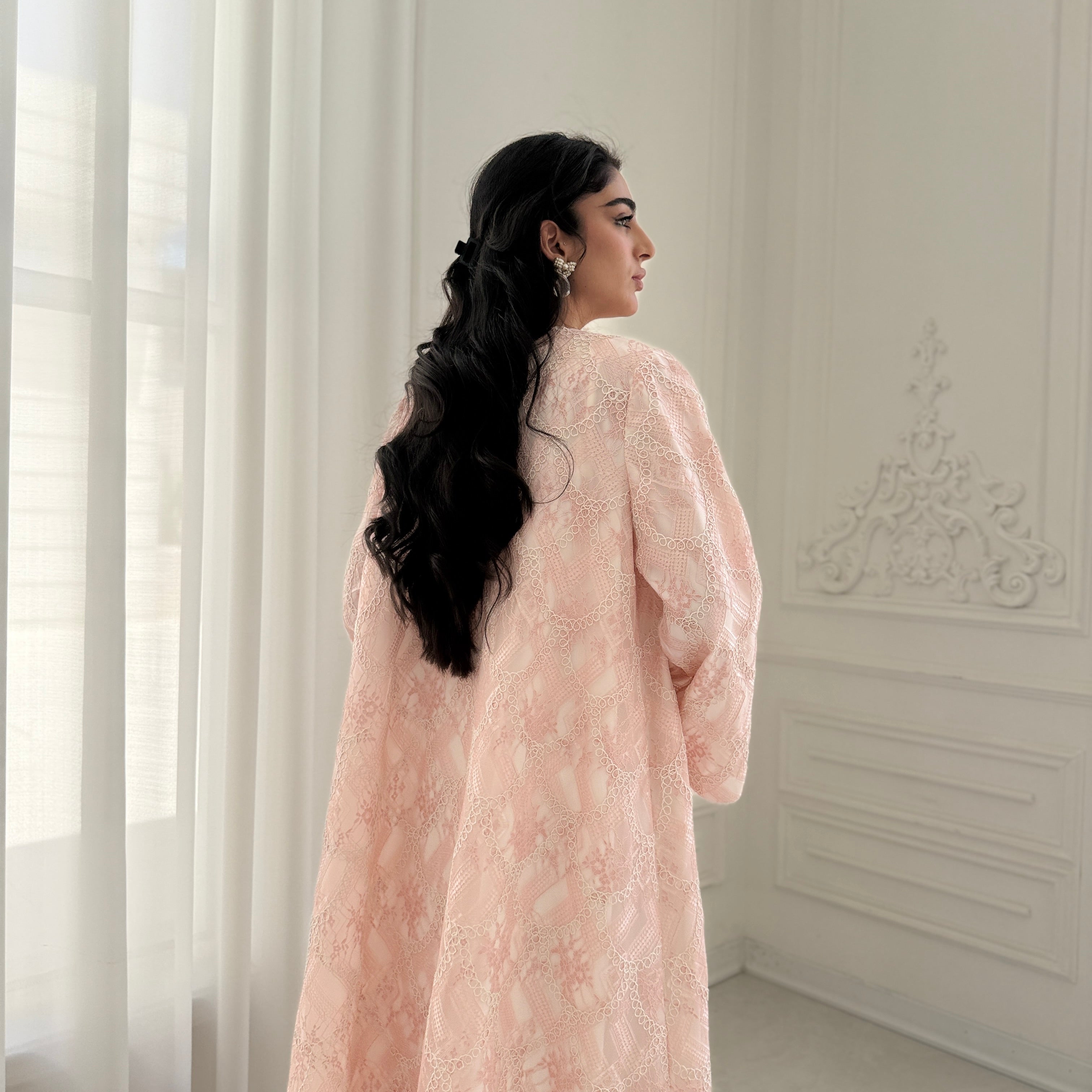 Pearl Lace Abaya