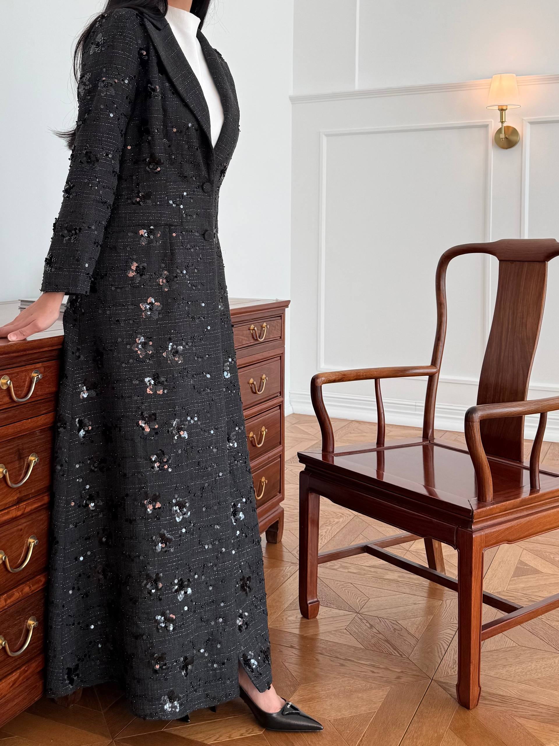 Polca Flower Abaya Unknown Polca_Flower_Abaya_Black_1770729375904