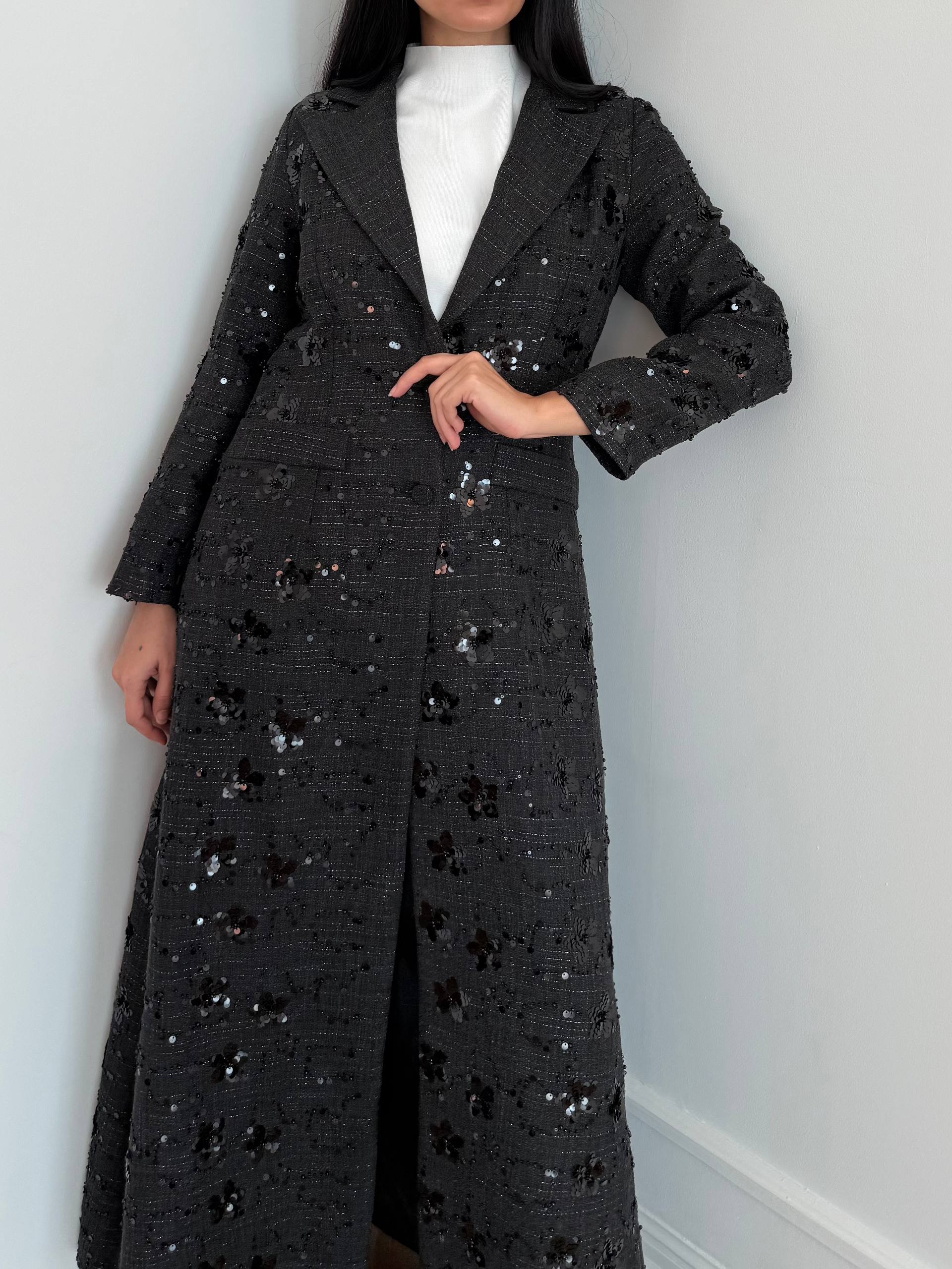 Polca Flower Abaya Unknown Polca_Flower_Abaya_Black_1770729391243