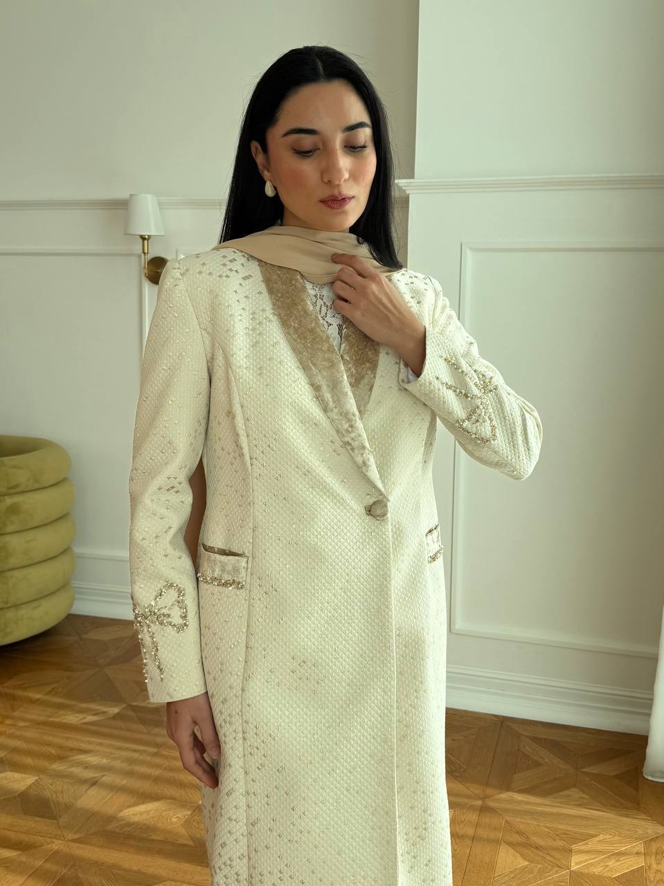 Ribbon Bids Abaya Unknown Ribbon_Bids_Abaya_Cream_1770714508082