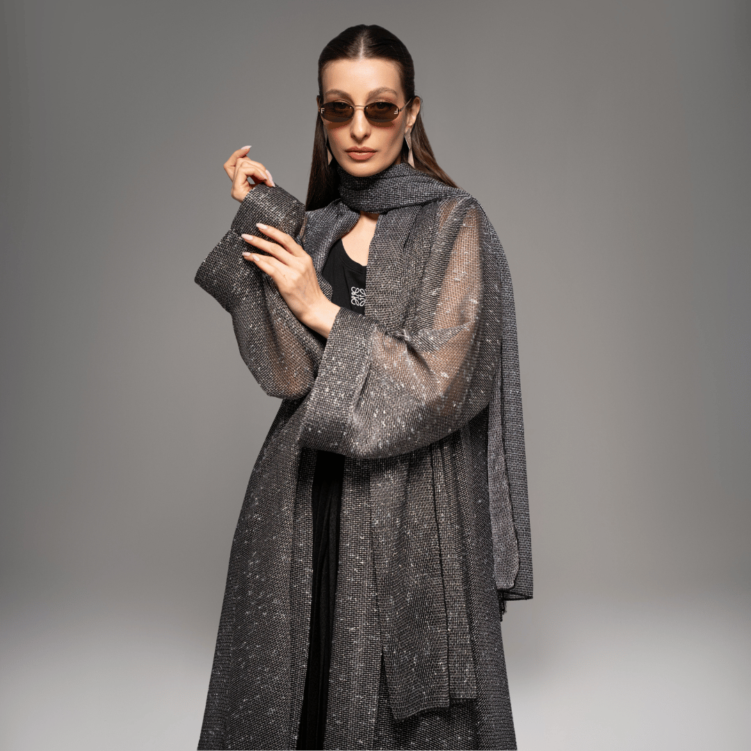 Shine Abaya F.Lounge Dubai SHine_Grau-Silver_SQ_1