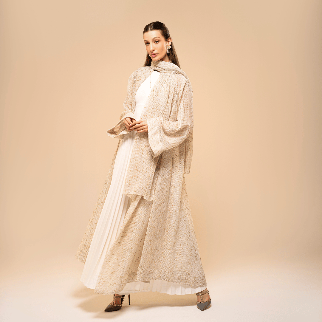 Shine Abaya F.Lounge Dubai Shine_abaya_Cream_SQ_2