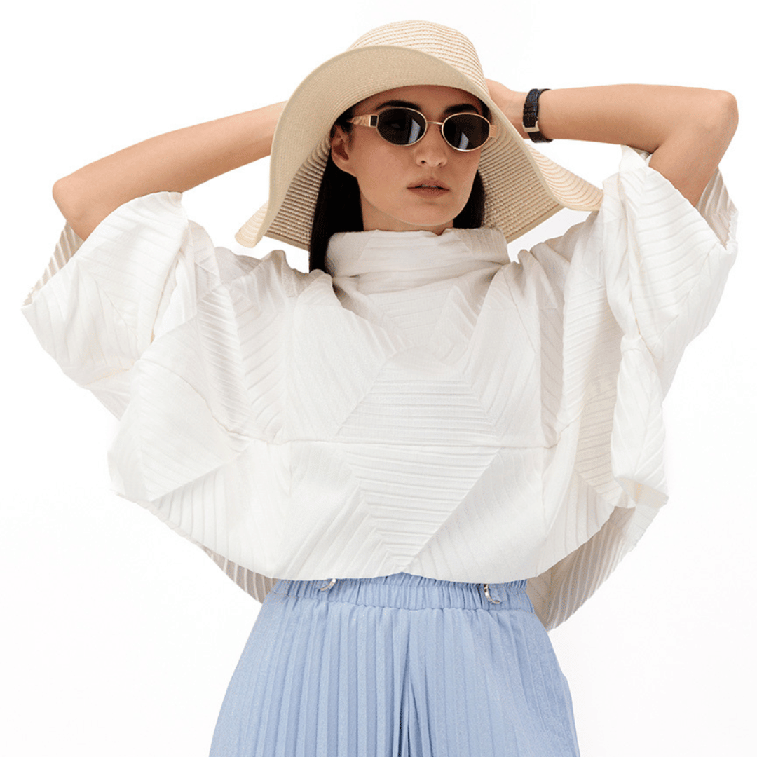 Squared Pleated Blouse