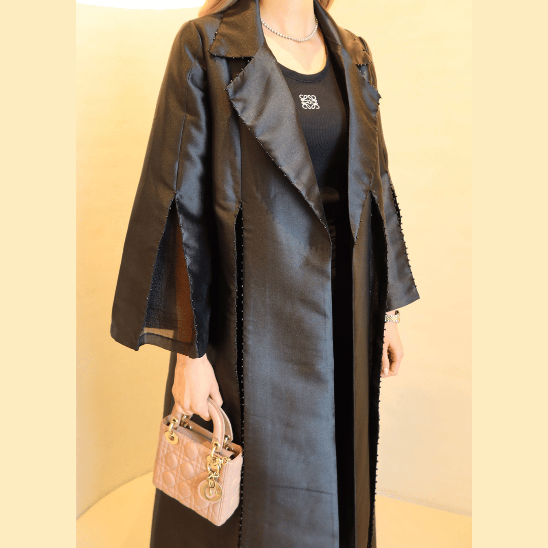Klassische Abaya in Stein
