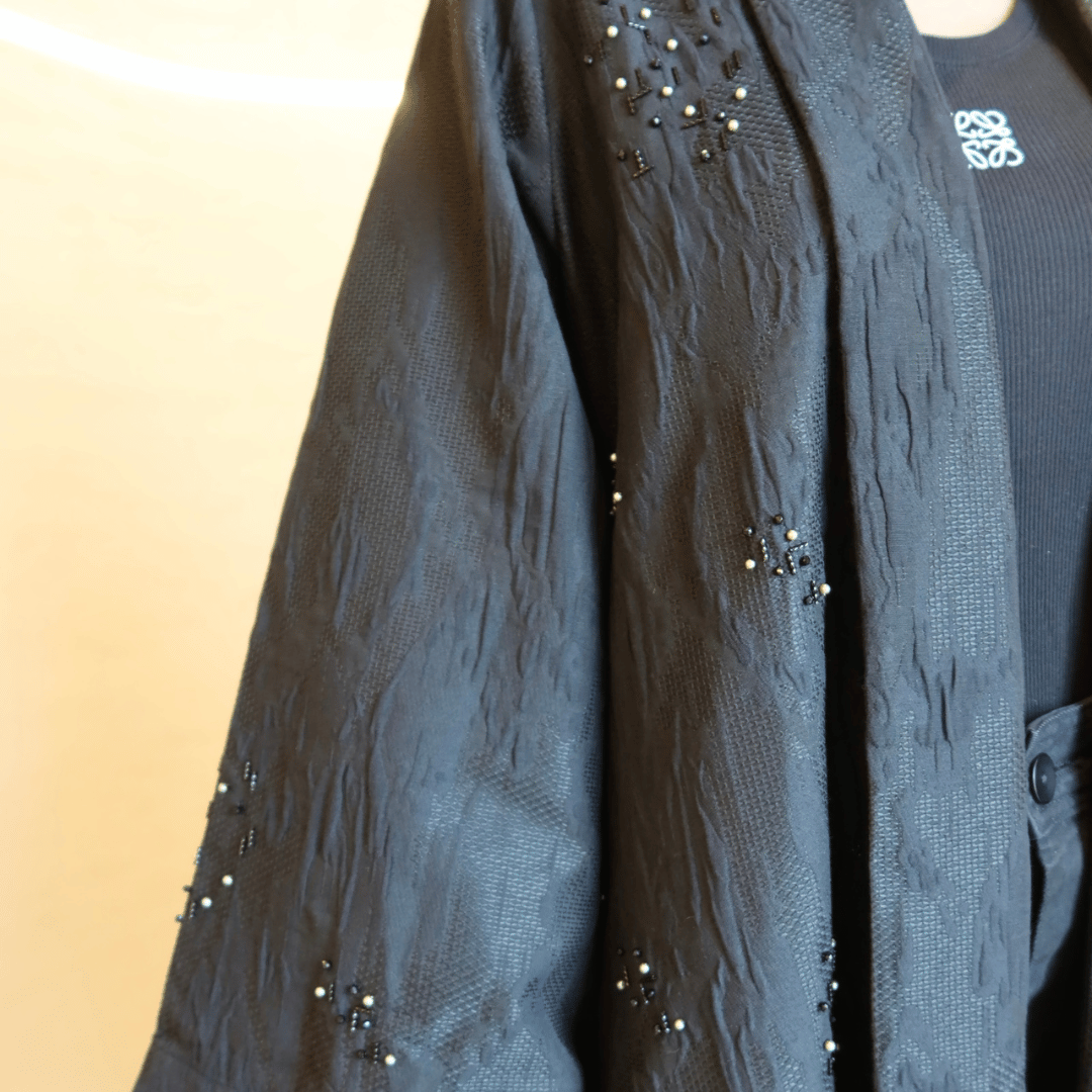 Stone Jacquard Abaya F.Lounge Dubai Stone_Jacquard_abaya_f.lounge_SQ_5