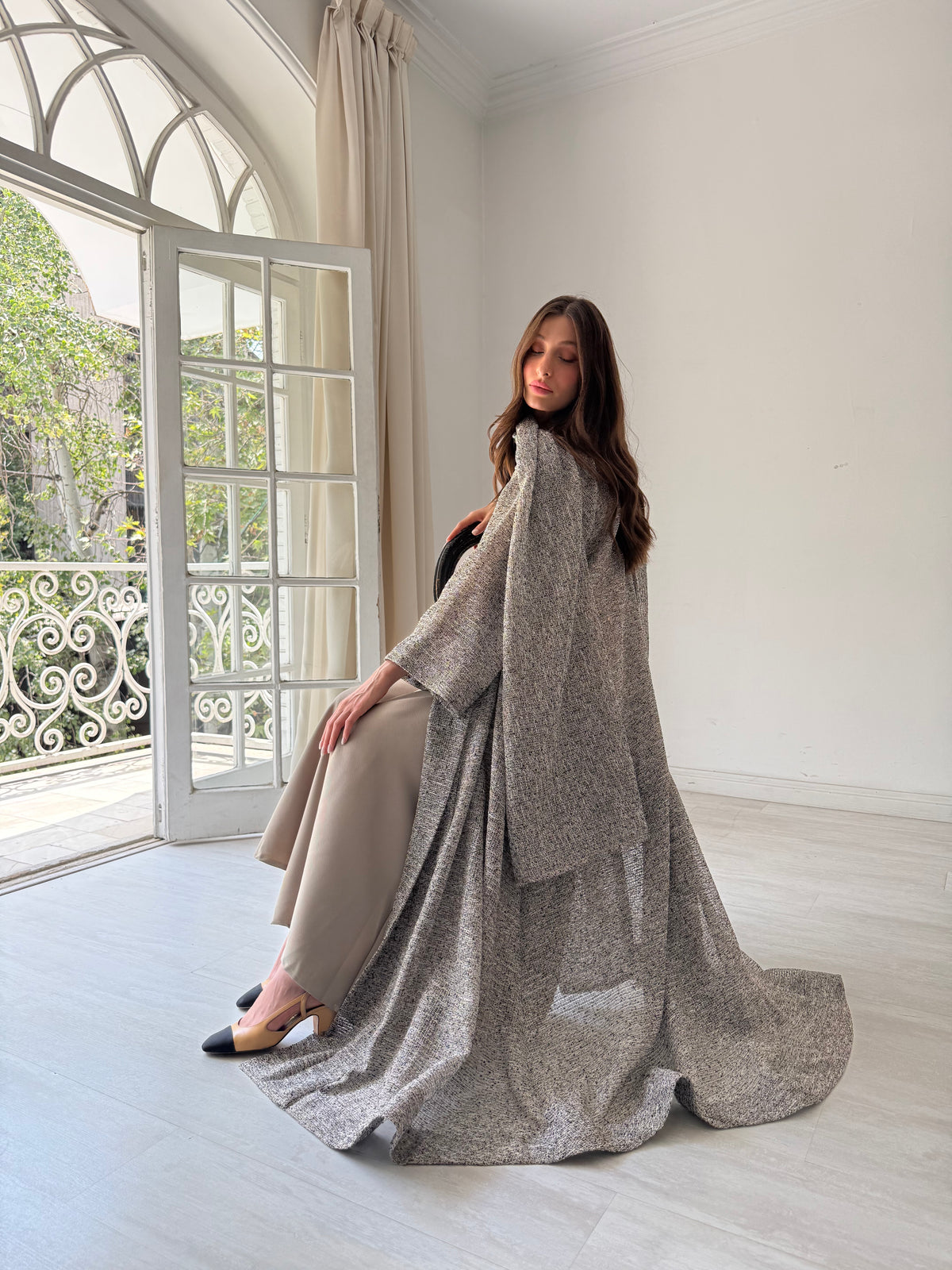 Tweed Abaya F.Lounge.Mena Tweed_Abaya_Gray_1793175697478