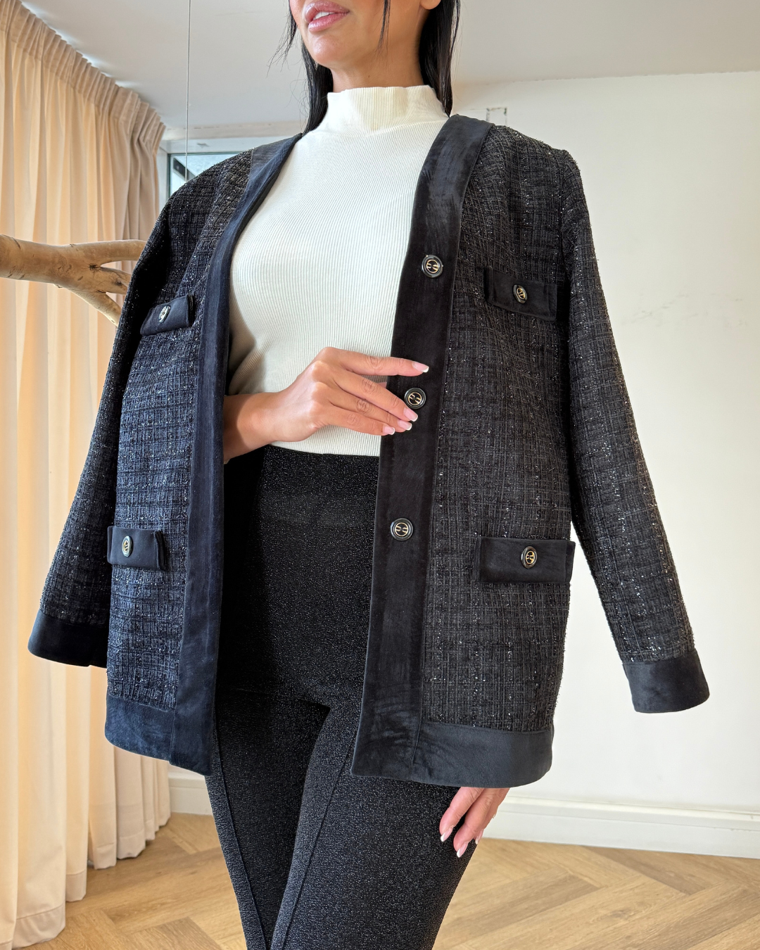 Velvet Chenille Coat F.Lounge.Mena VelvetChenilleCoat2