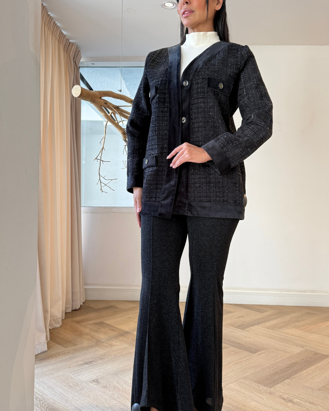 Velvet Chenille Coat F.Lounge.Mena VelvetChenilleCoat4