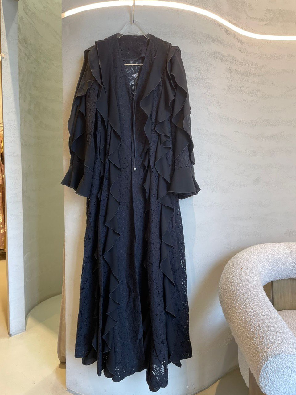 Dantel Silk Abaya F.Lounge.Mena 38a595058acf4ad04c32dba9b21ffe84