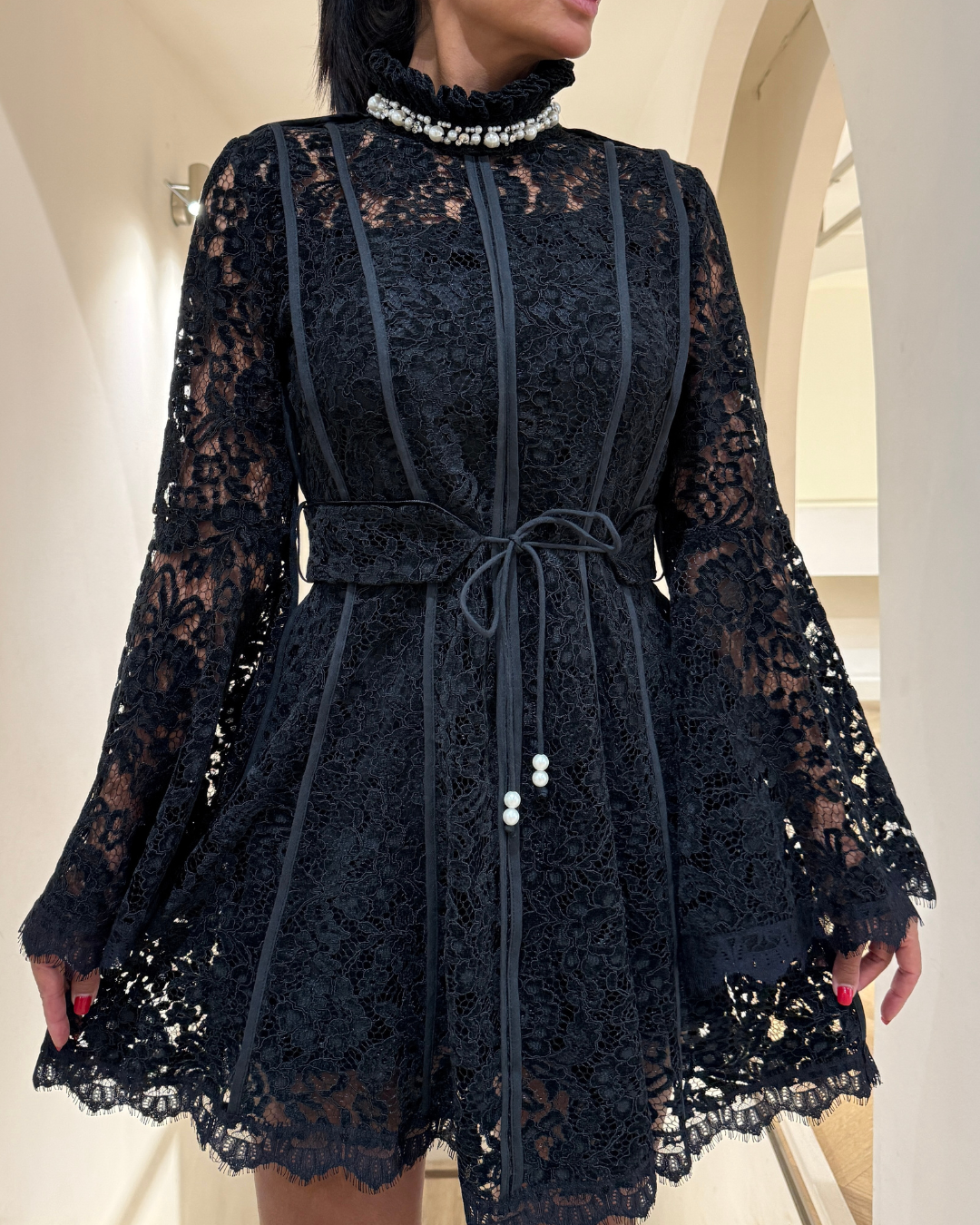 Alba Short Dress F.Lounge.Mena AlbaShortDressBlack12