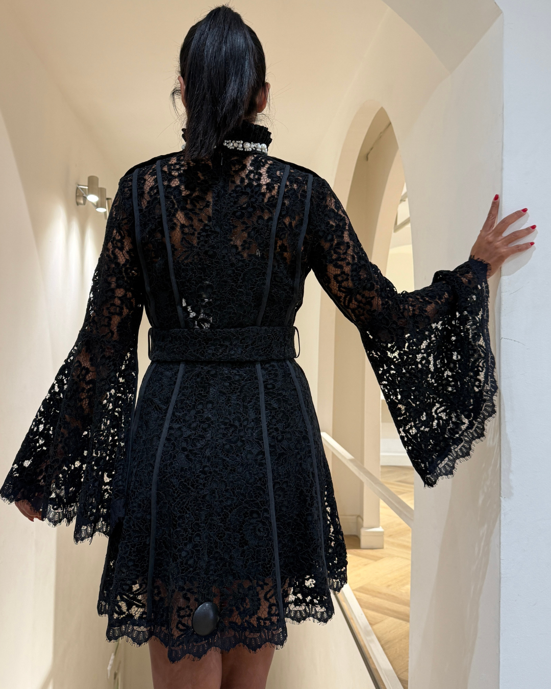 Alba Short Dress F.Lounge.Mena AlbaShortDressBlack13