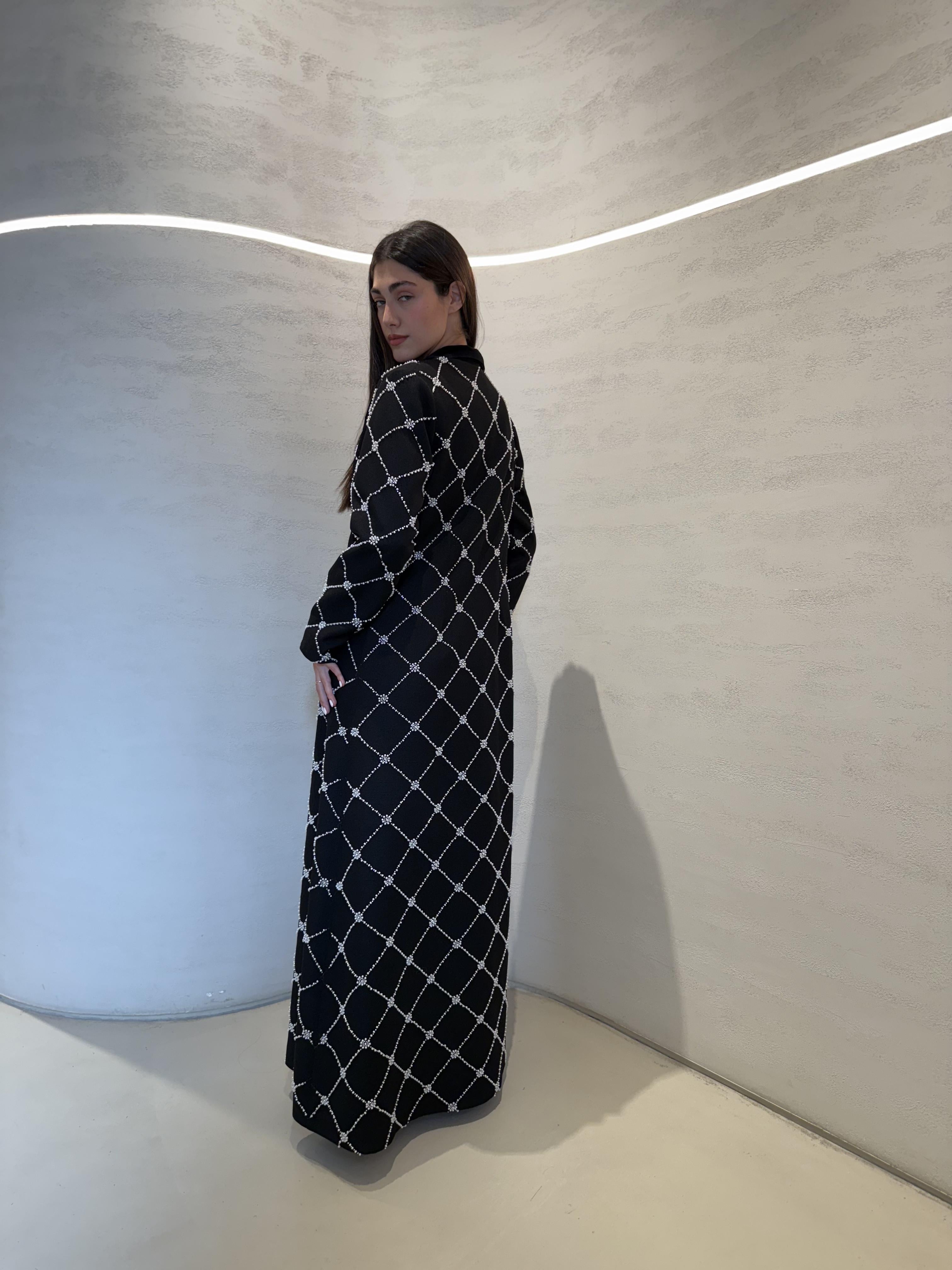Coco Pearl Abaya F.Lounge.Mena Coco_Pearl_Abaya_Black_1767254654093