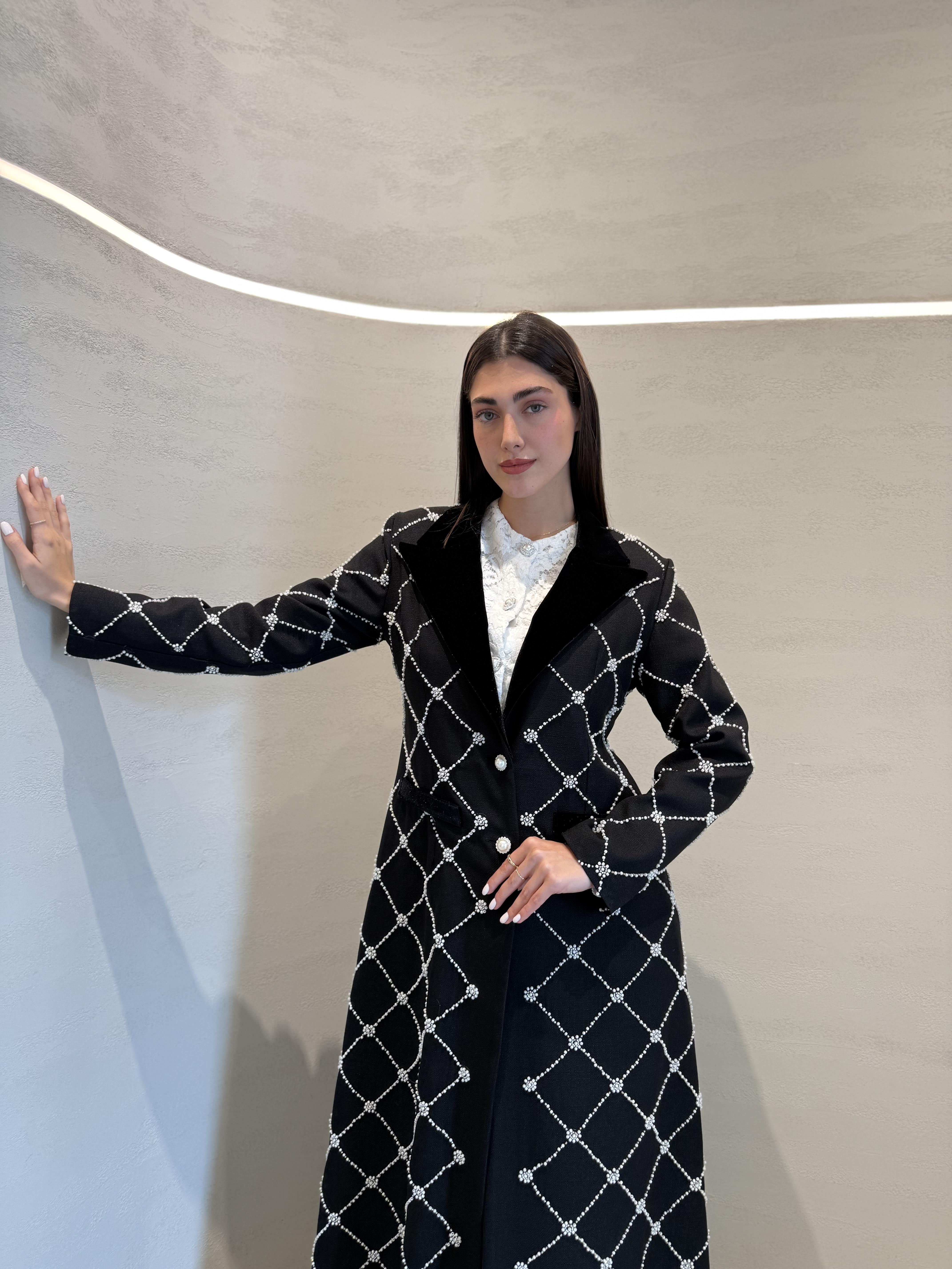 Coco Pearl Abaya F.Lounge.Mena Coco_Pearl_Abaya_Black_1767254655016