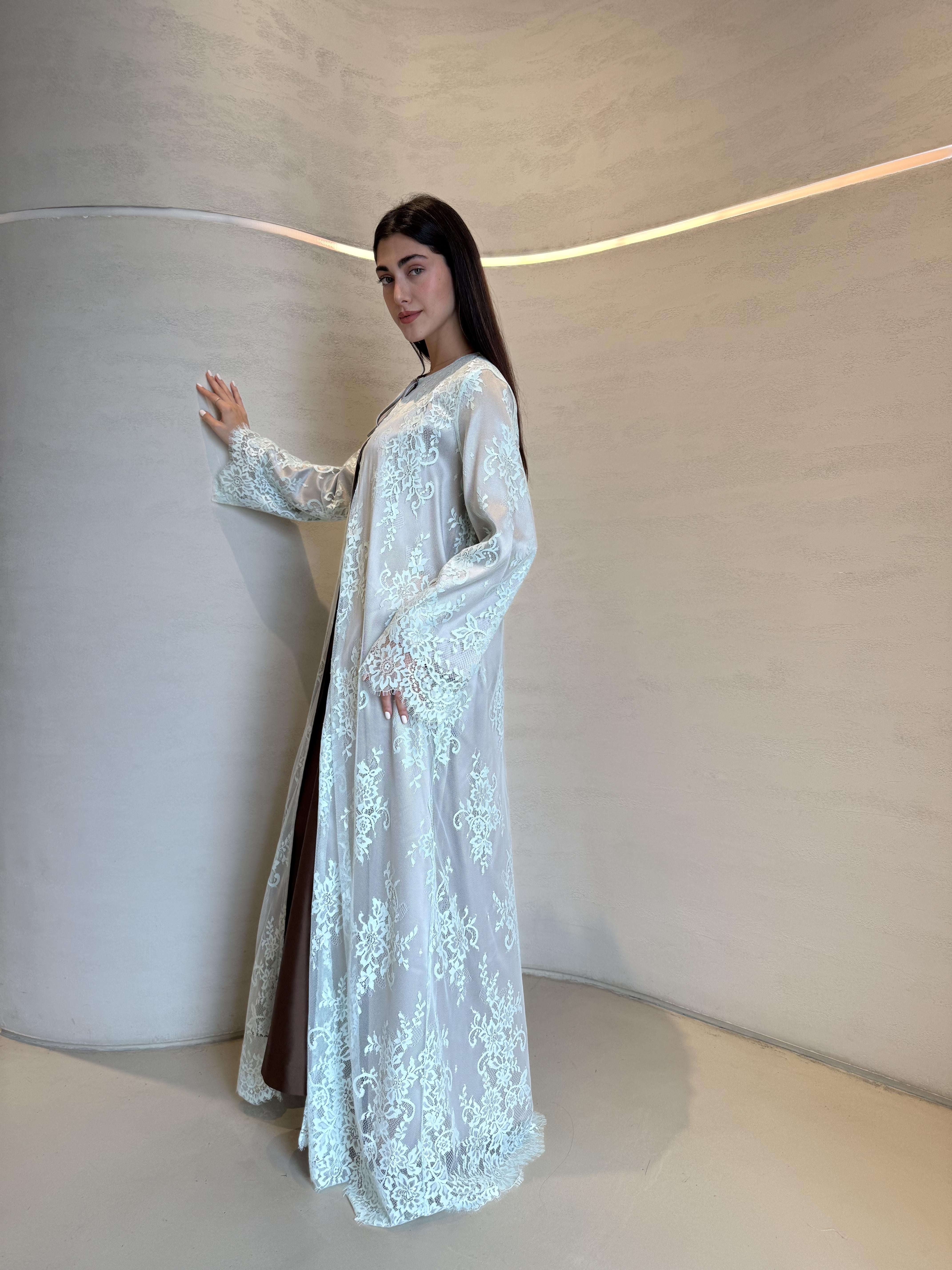 Dantel Lace Abaya F.Lounge.Mena Dantel_Lace_Abaya_Mint_1767260255007
