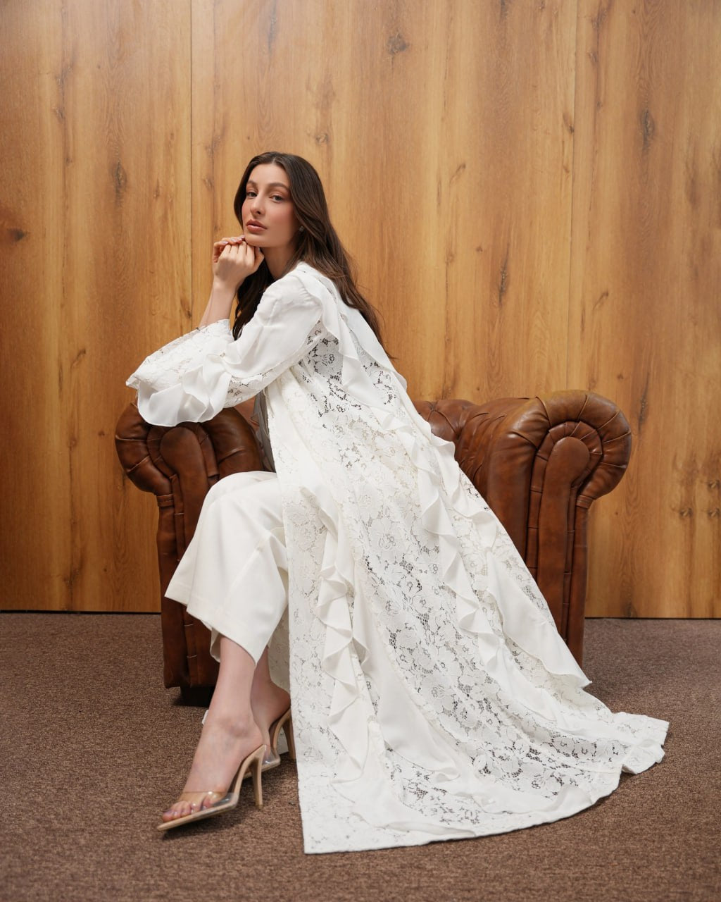 Dantel Silk Abaya F.Lounge.Mena Dantel_Silk_Abaya_White_1771152536872