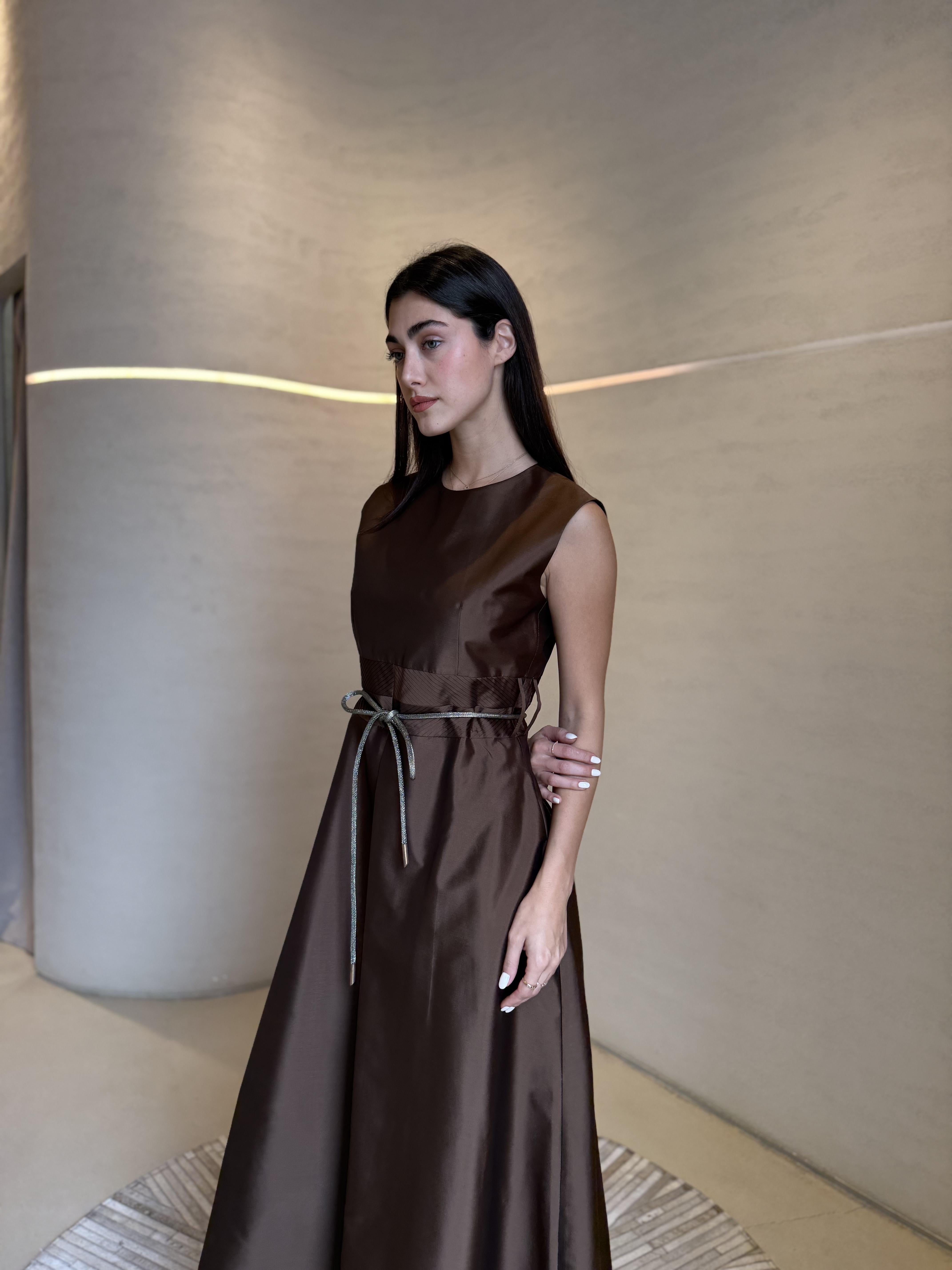 Double Pleated Dress F.Lounge.Mena Double_Pleated_Dress_Brown_1767260349205