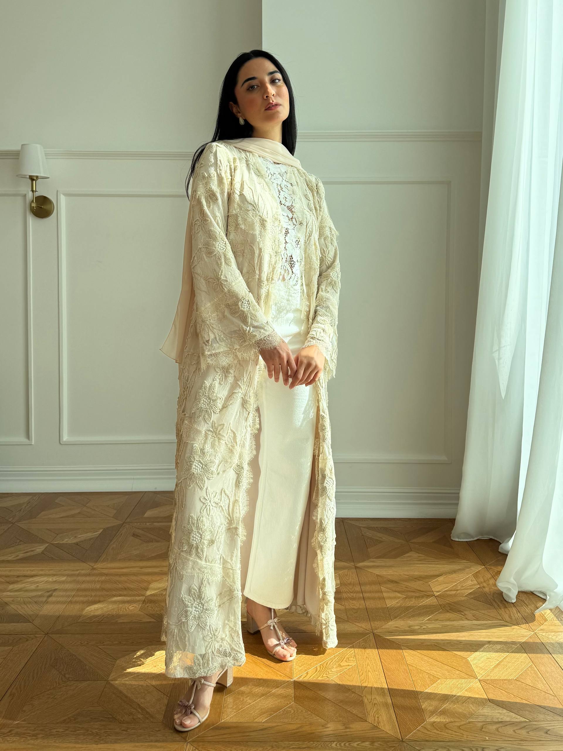 Dream Lace Abaya Unknown Dream_Lace_Abaya_White_1770713663954