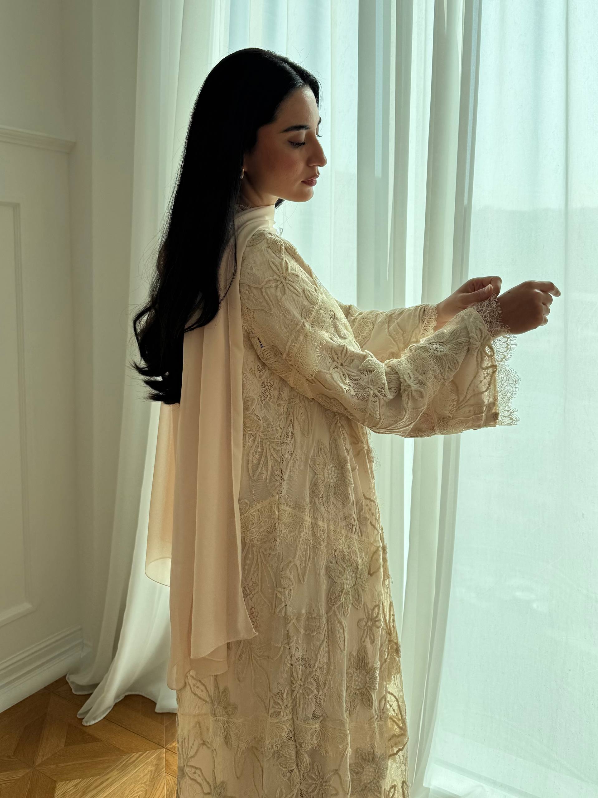 Dream Lace Abaya Unknown Dream_Lace_Abaya_White_1770713665059