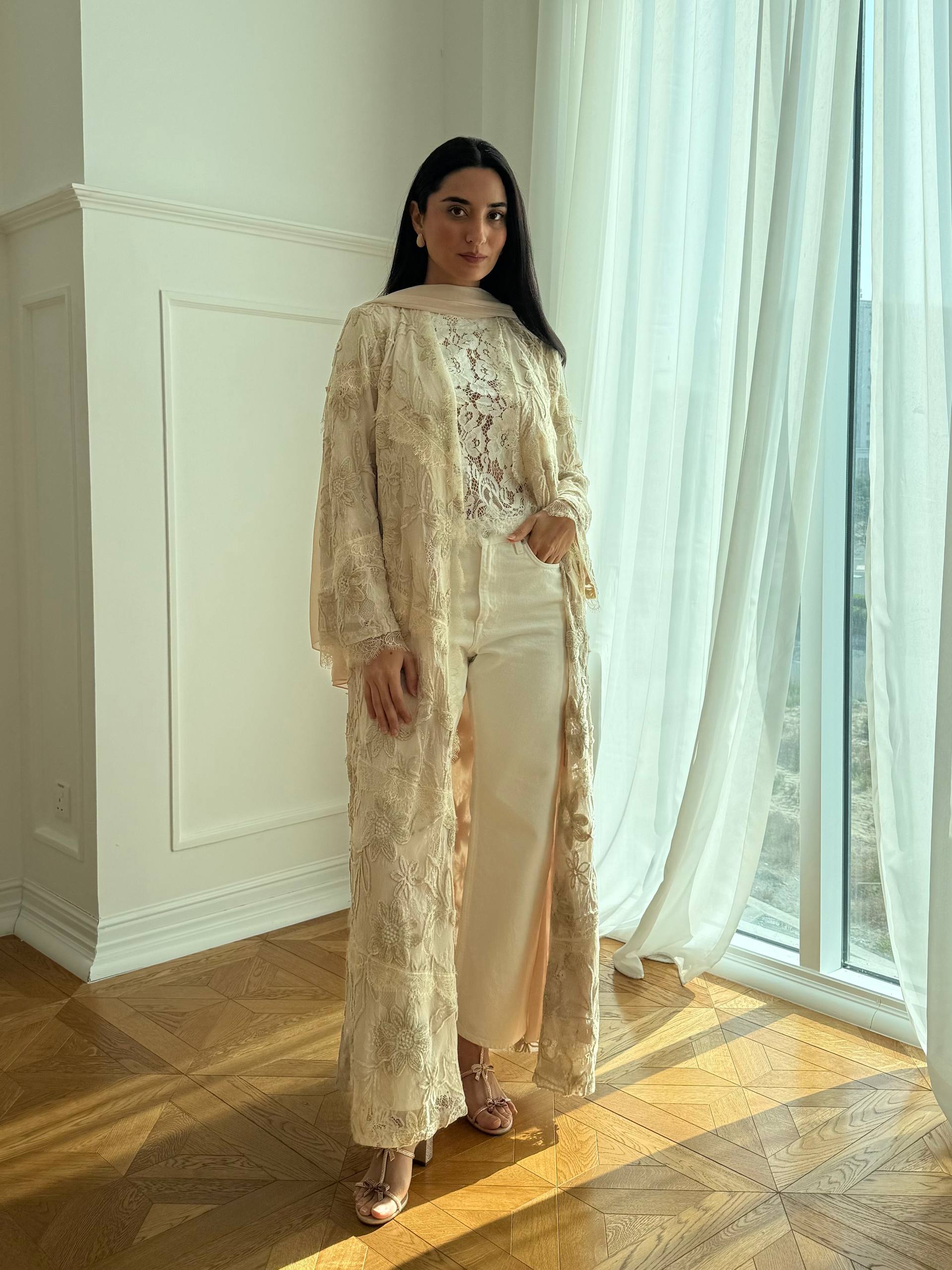 Dream Lace Abaya Unknown Dream_Lace_Abaya_White_1770713667589