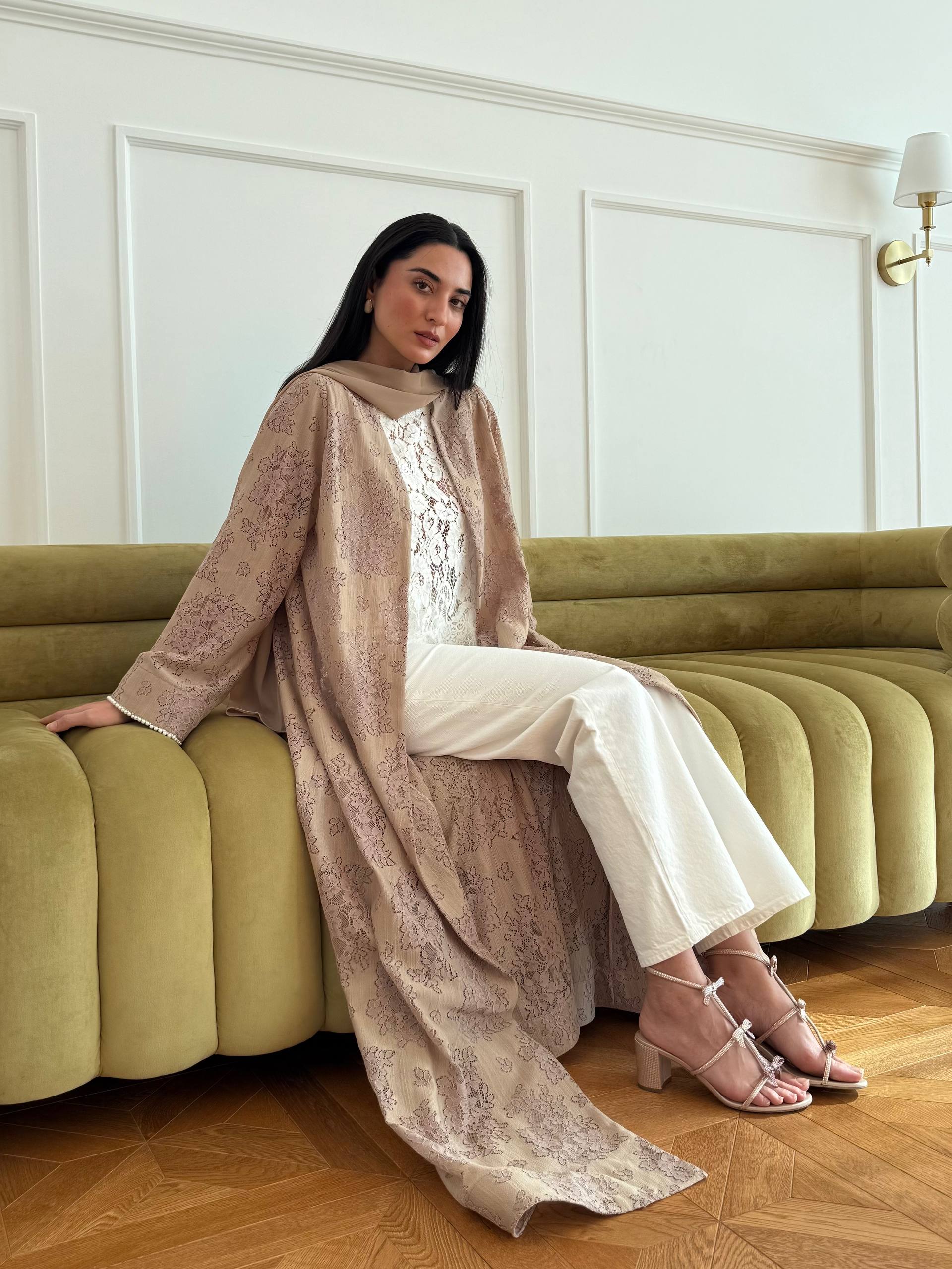 Garden Lace Abaya Unknown Garden_Lace_Abaya_Beige_1770718135927
