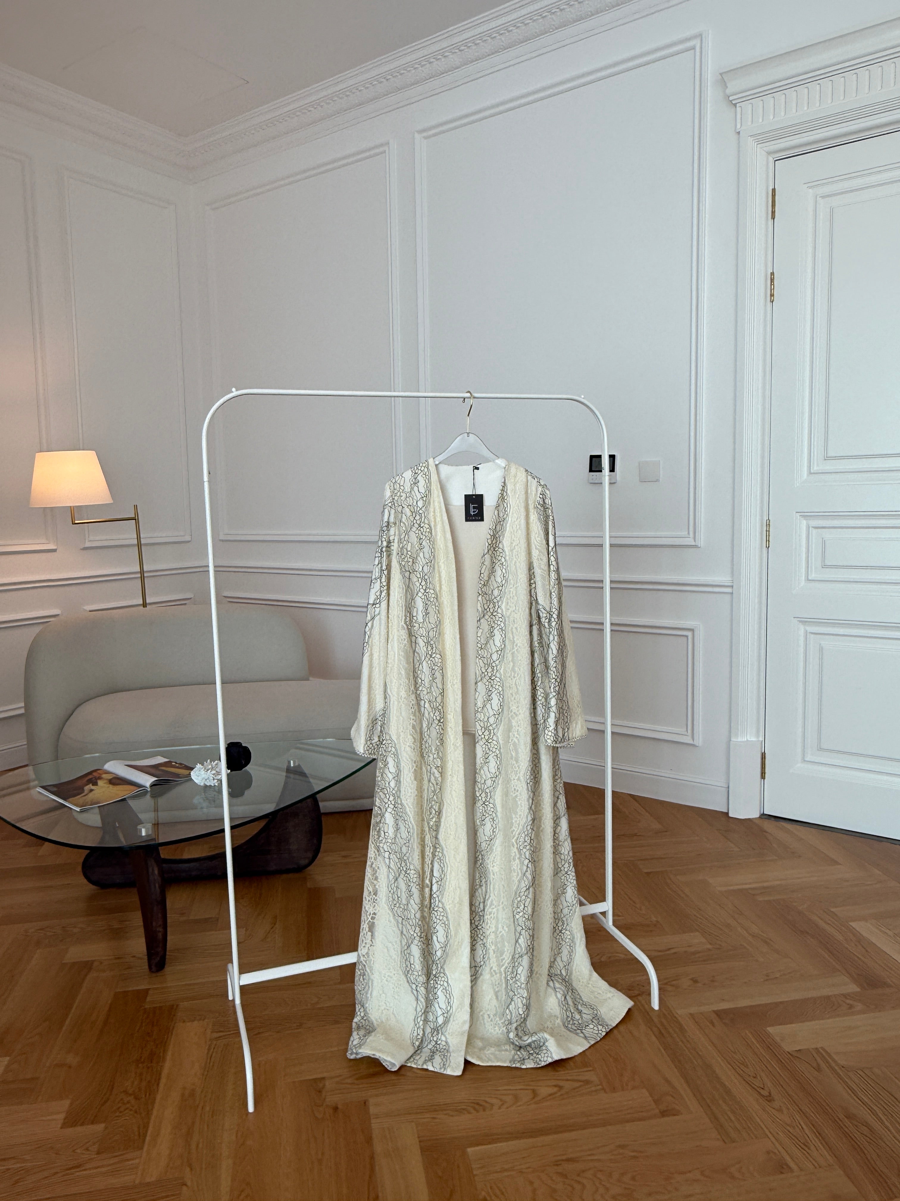 Pearl Lace Abaya