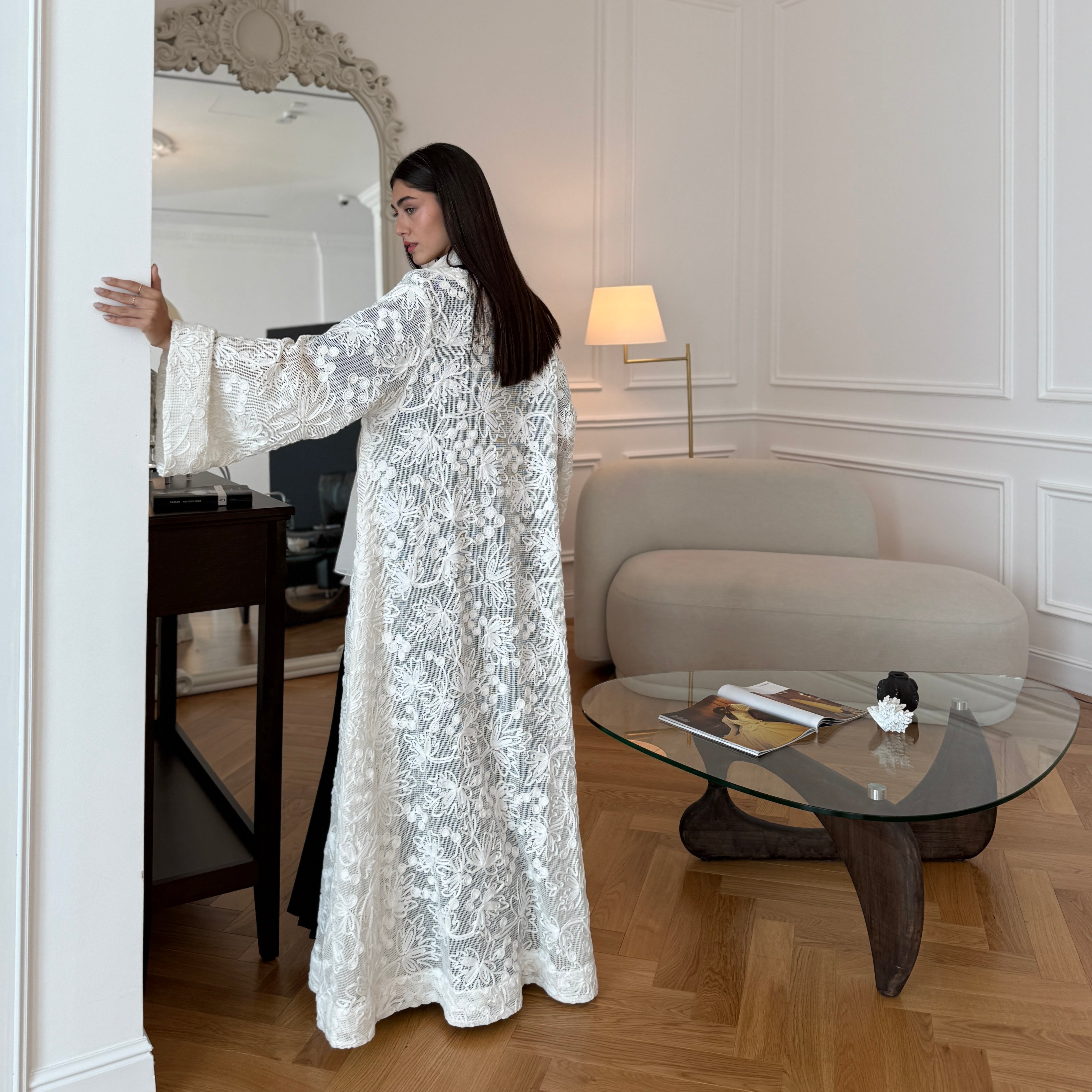 Flower Lace Abaya