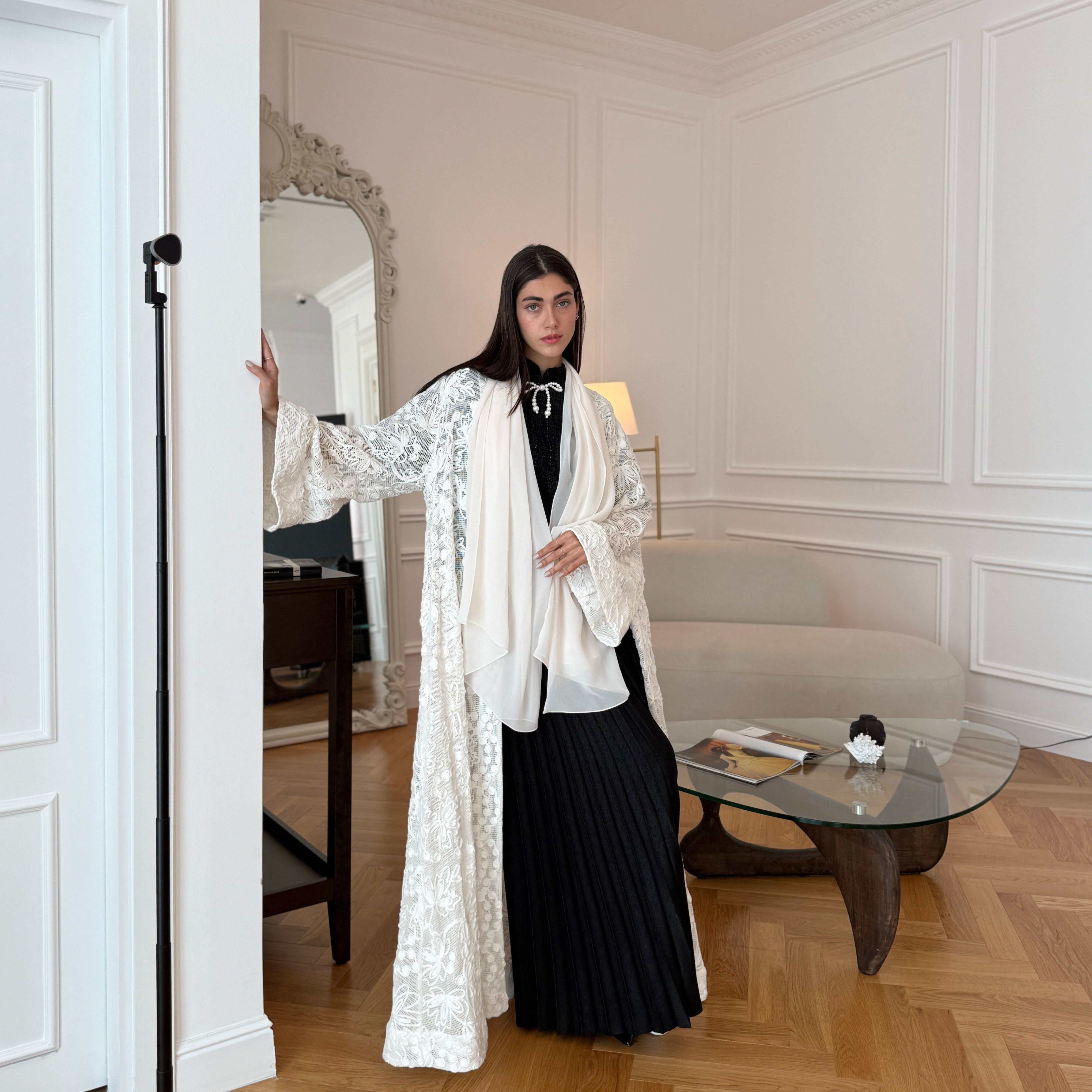 Flower Lace Abaya