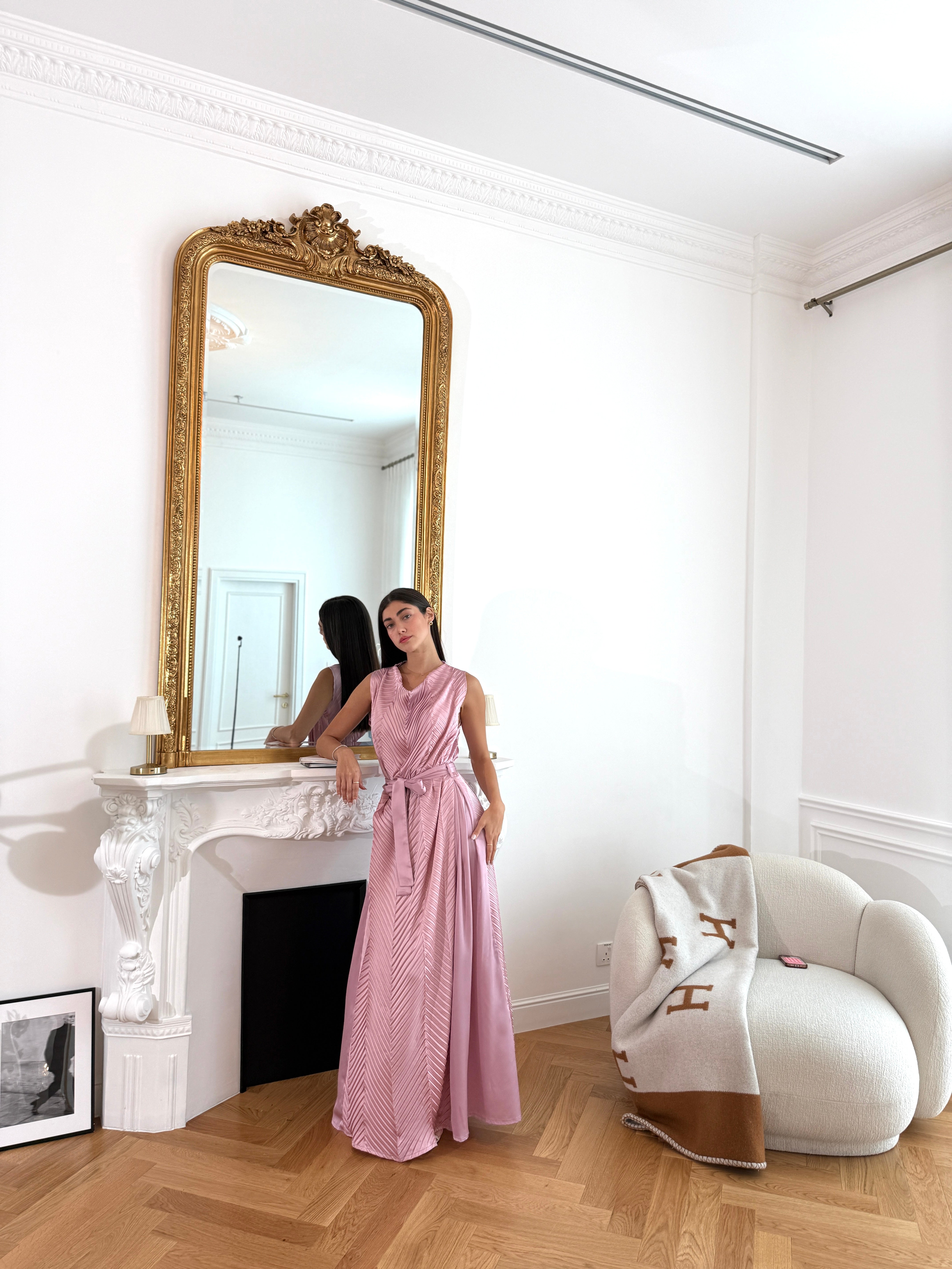 Silk Linear Dress