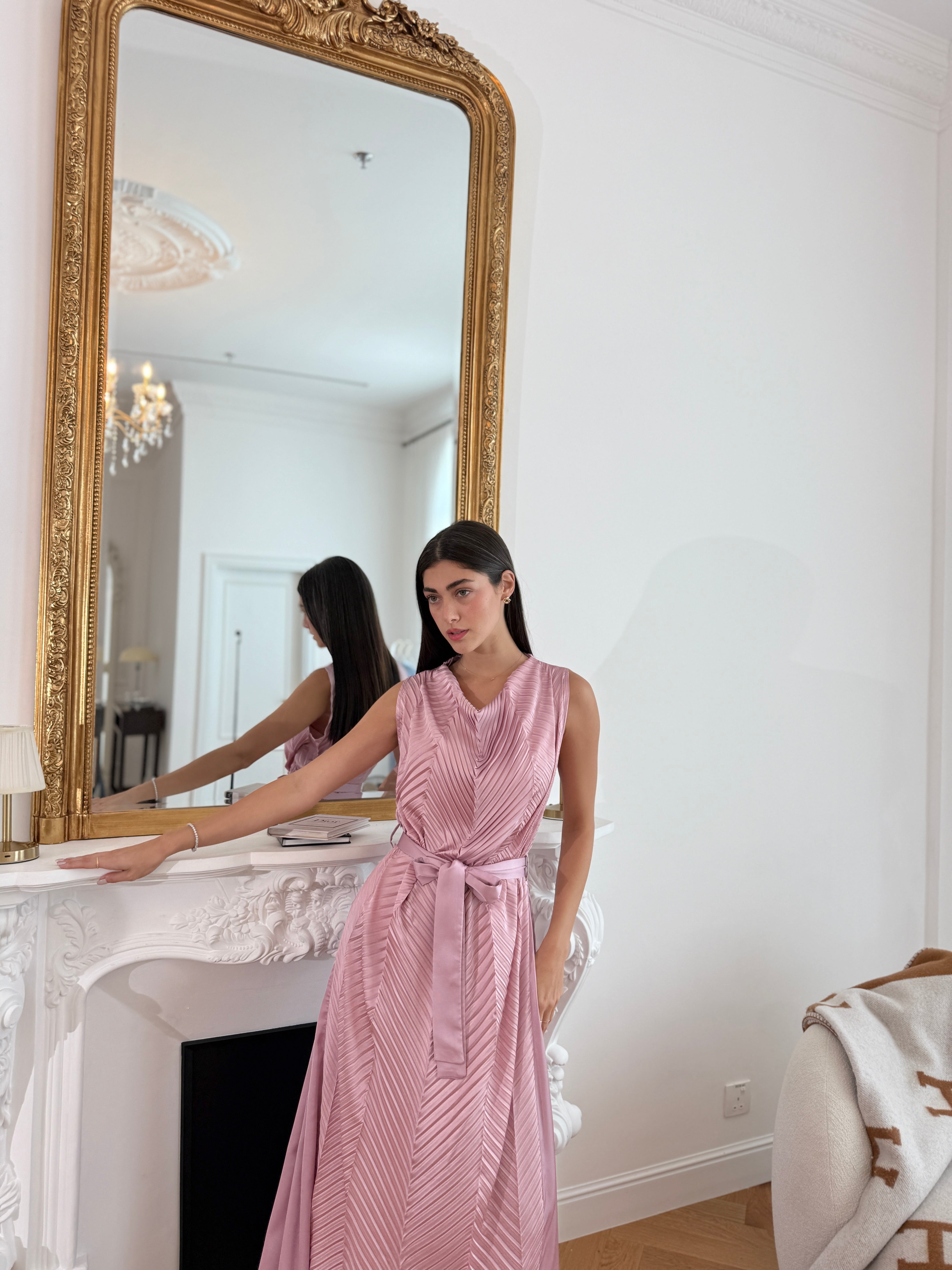 Silk Linear Dress