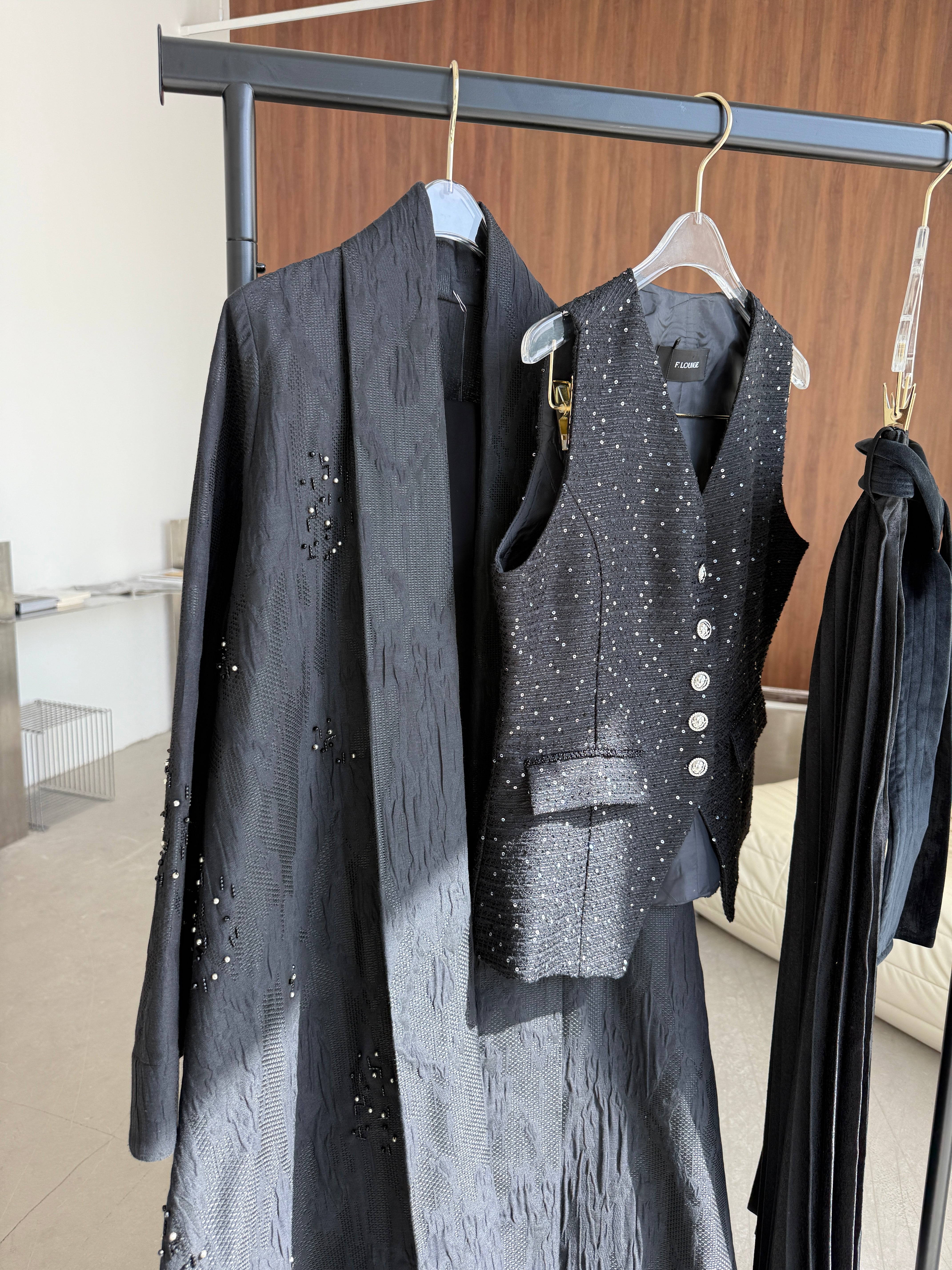 Stone Jacquard Abaya