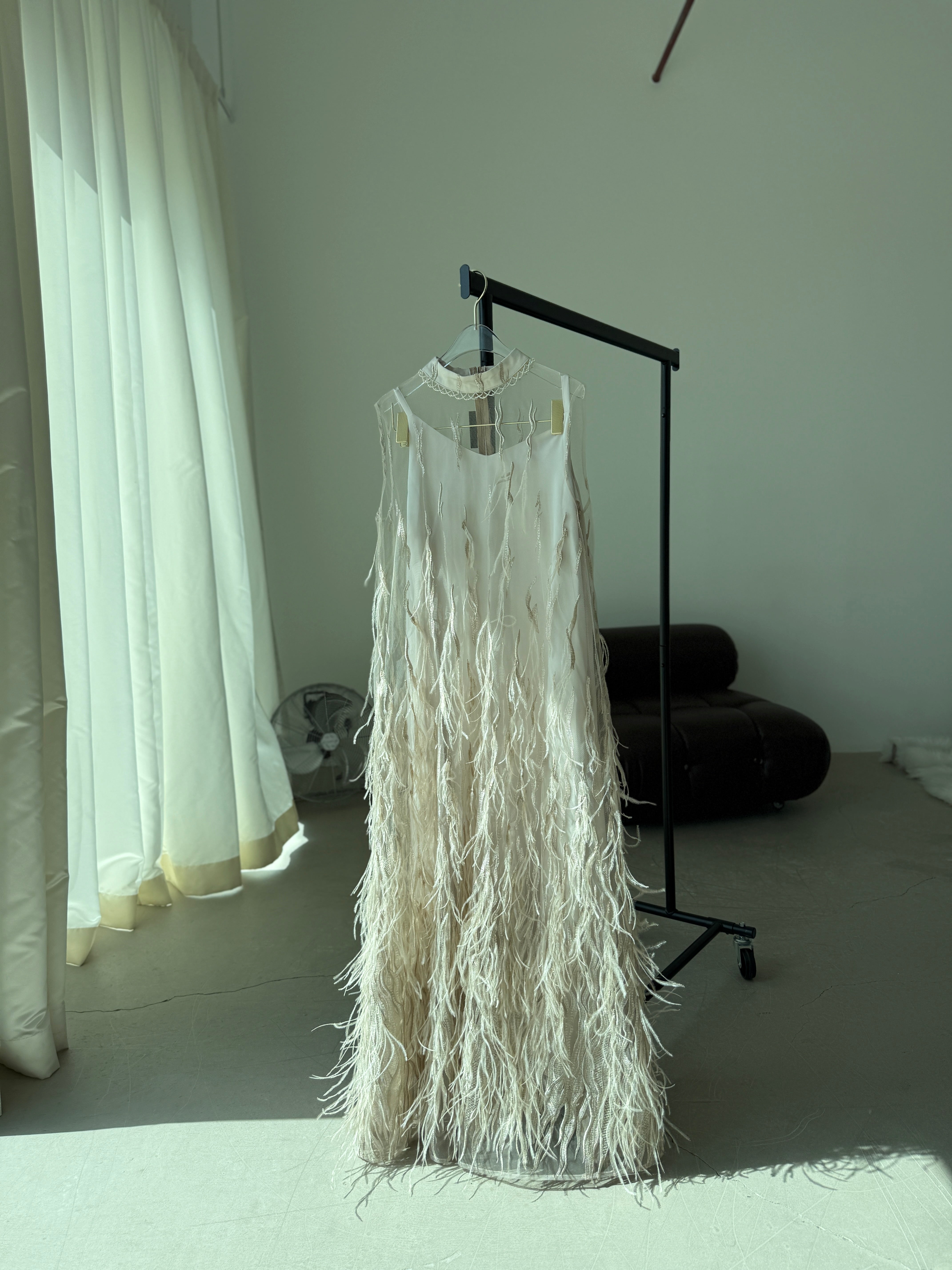 Furry Set Abaya