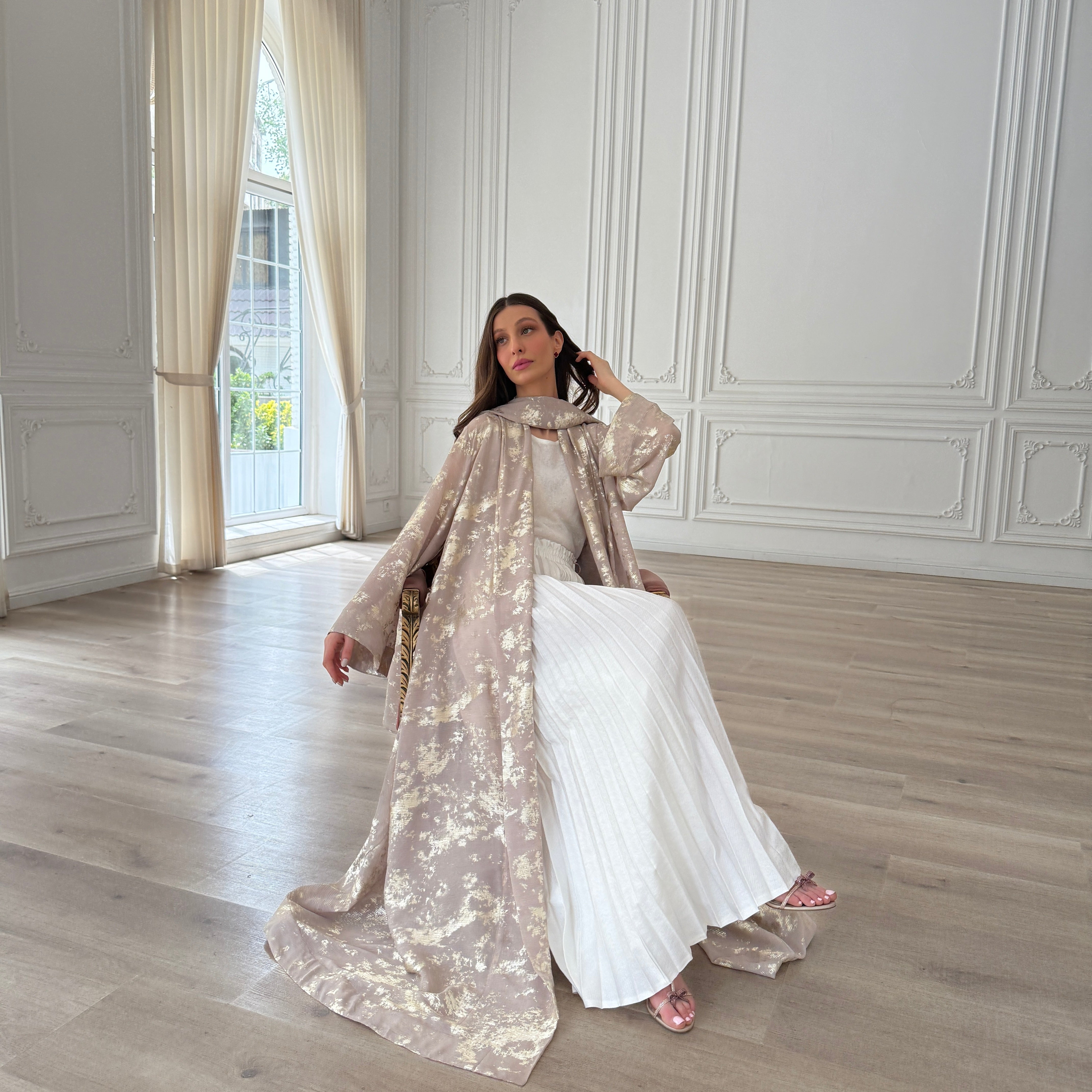Goldbeaten Abaya