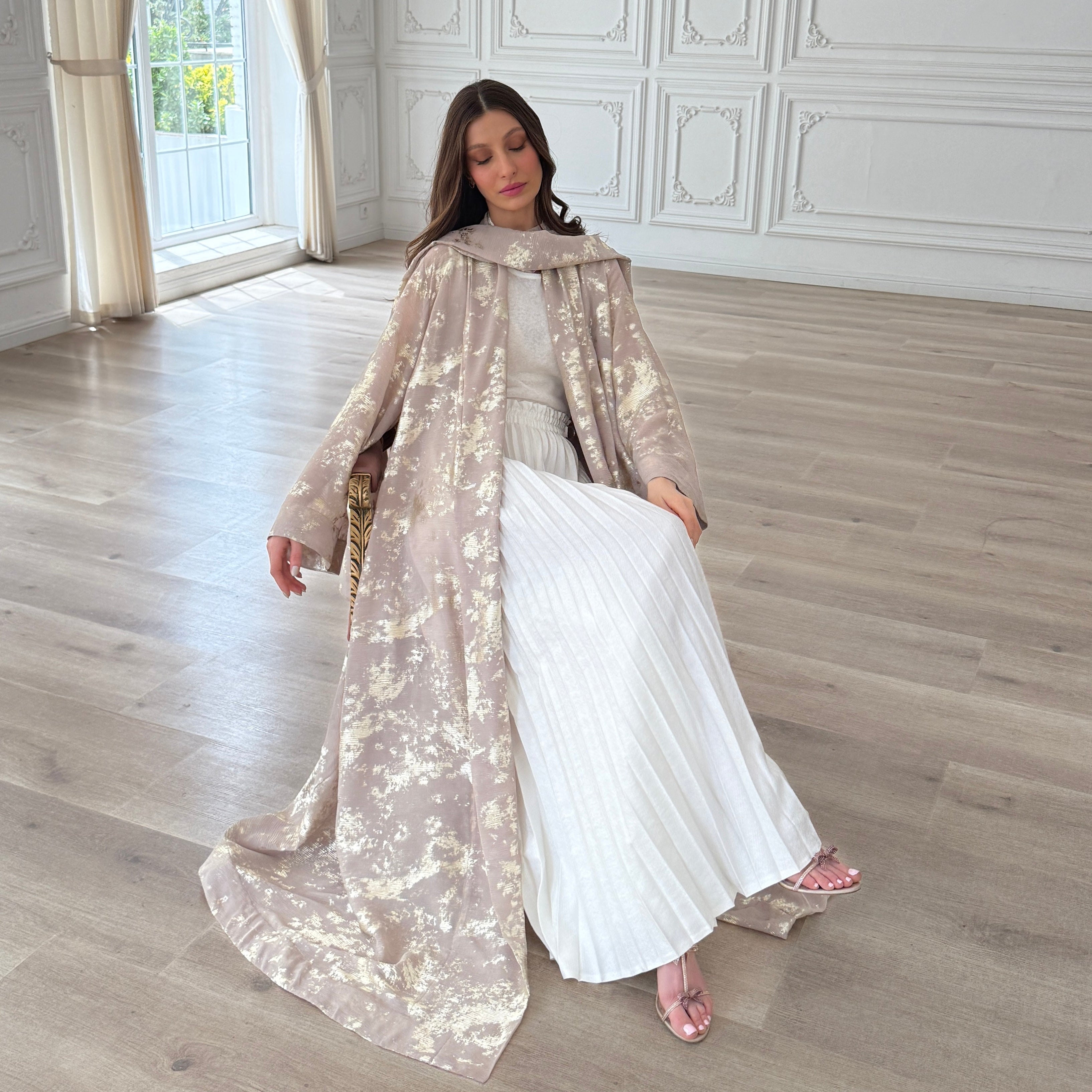 Goldbeaten Abaya